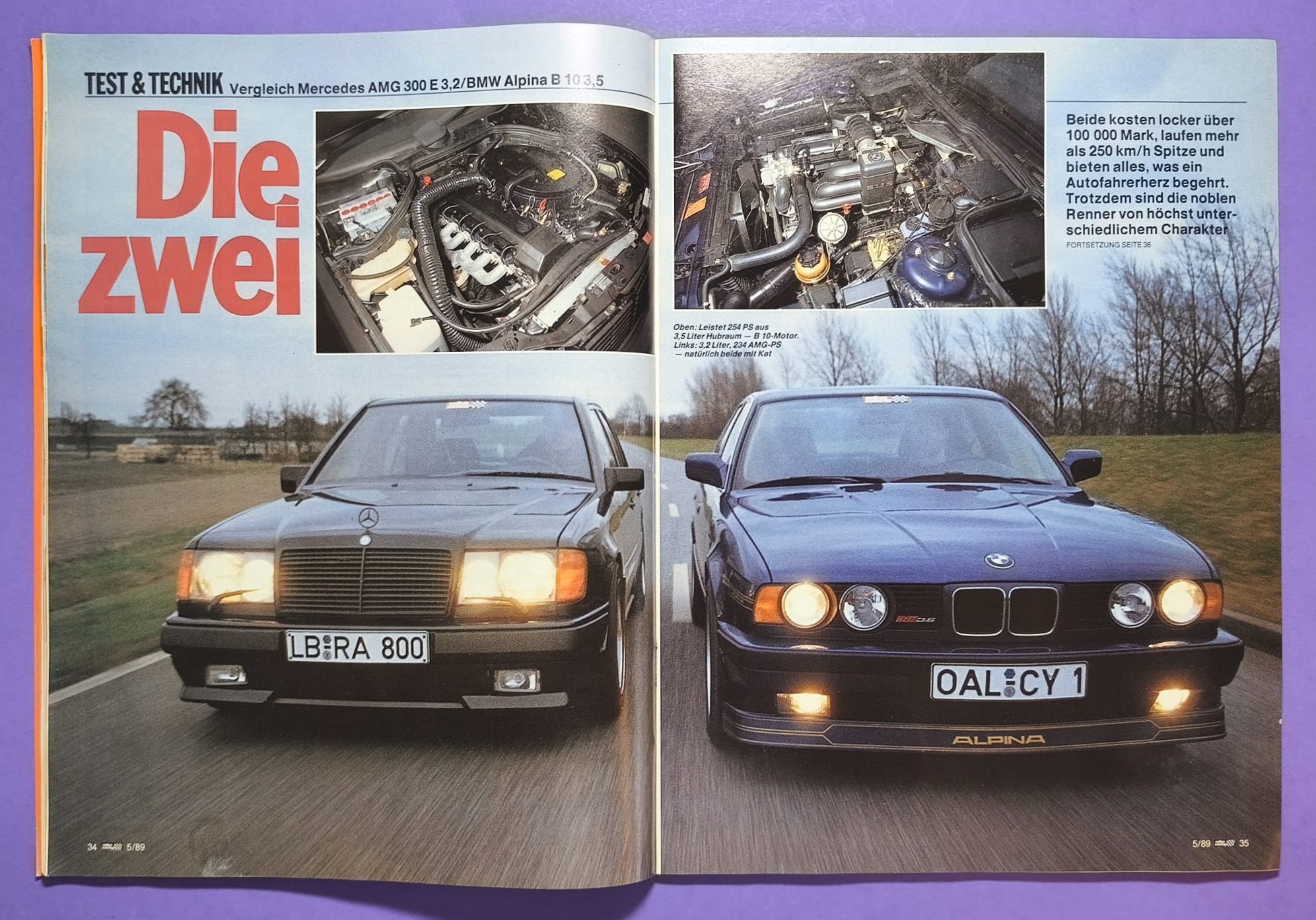 alte Zeitschrift Magazin Heft, Rallye Racing, 1. März 1989, Test Alpina B10 (BMW 3er E30), Audi 90 Quattro GTO, Zakspeed Formel 1, Opel Kadett E GSI, Rallye Nachwuchs Fahrerinnen