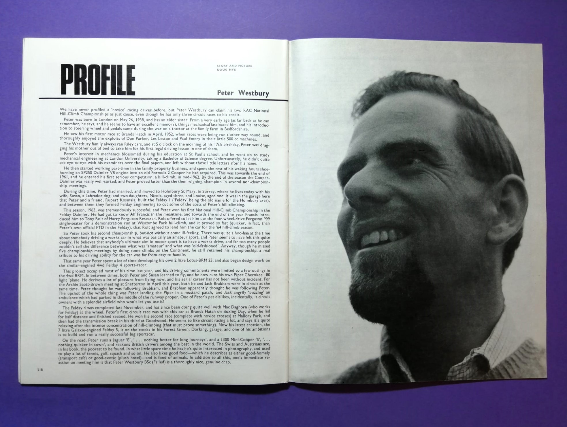 RARITÄT! alte Zeitschrift Magazin Heft, Sportscar, 07/1966, Peter Westbury, Mittelposter Ford GT LeMans,.. Englisch! 