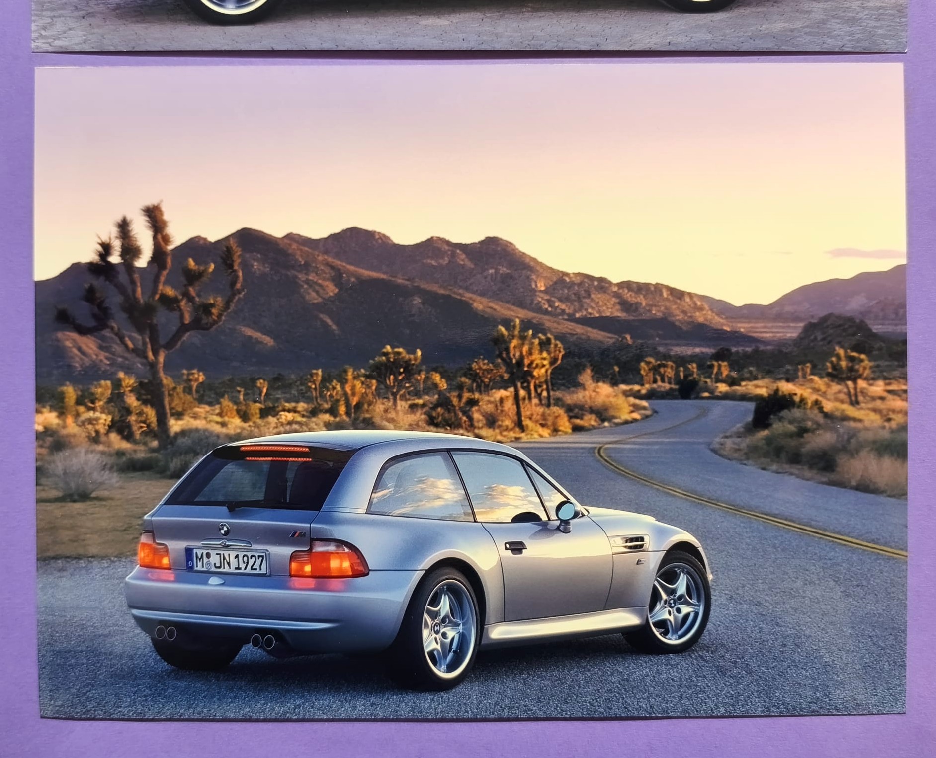 2 Stück alte Werks Pressefotos, BMW Z3 M Coupe, 1998, 18x24cm