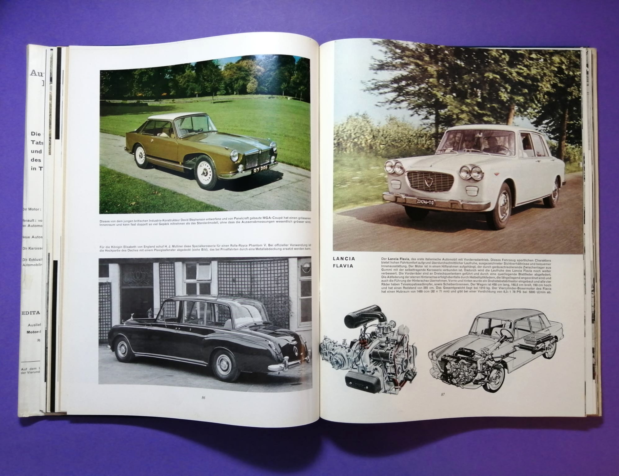 RARITÄT! sehr altes Buch, Auto Jahr 1960-1961 Nr.8, Alfa, Fiat 600, Ferrari Tipo 850,.. Formel 1, LeMans,.. Jack Brabham, John Surtess,..