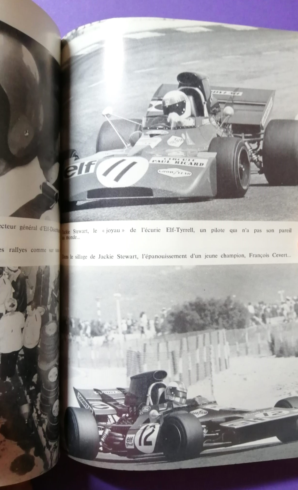 RARITÄT! altes Taschenbuch, Le Nerf de la Course, Francois Cevert, Jackie Stewart, Tyrrell, Martini Porsche 917,.. Formel 1 Grand Prix, Französisch!