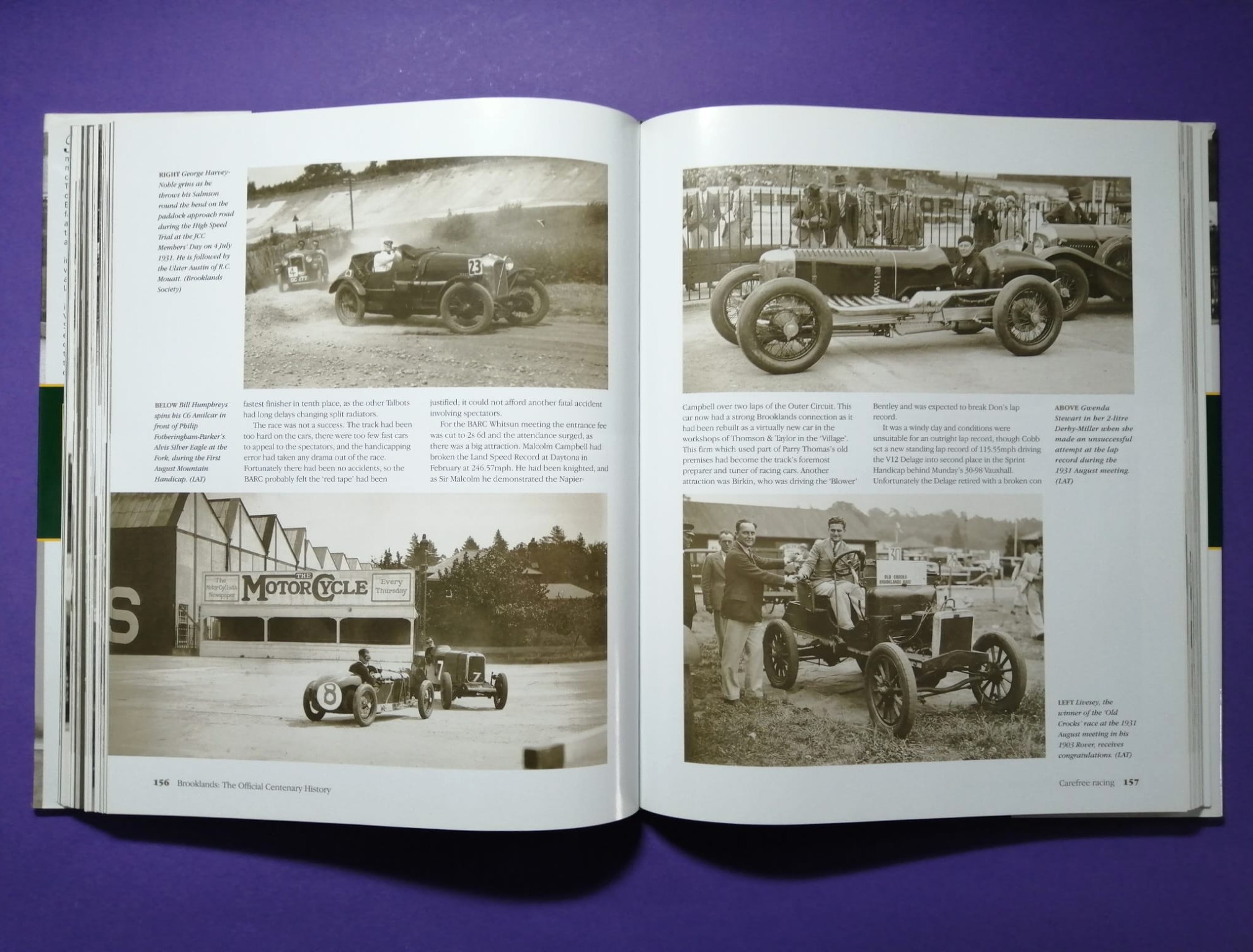 Buch, Brooklands, The Offizial Centenary History, Rennstrecke, Rennsport, Flugplatz, Flugzeuge, Englisch!