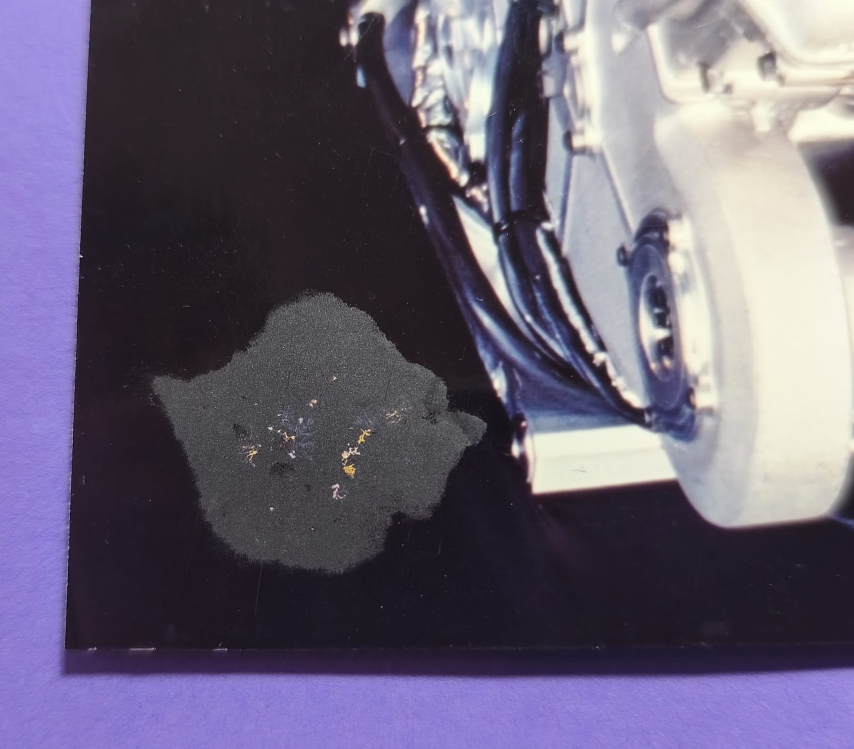 altes Presse Werksfoto, Motor Mercedes-Benz V10, Formel 1 Grand Prix 1997, 16x22cm
