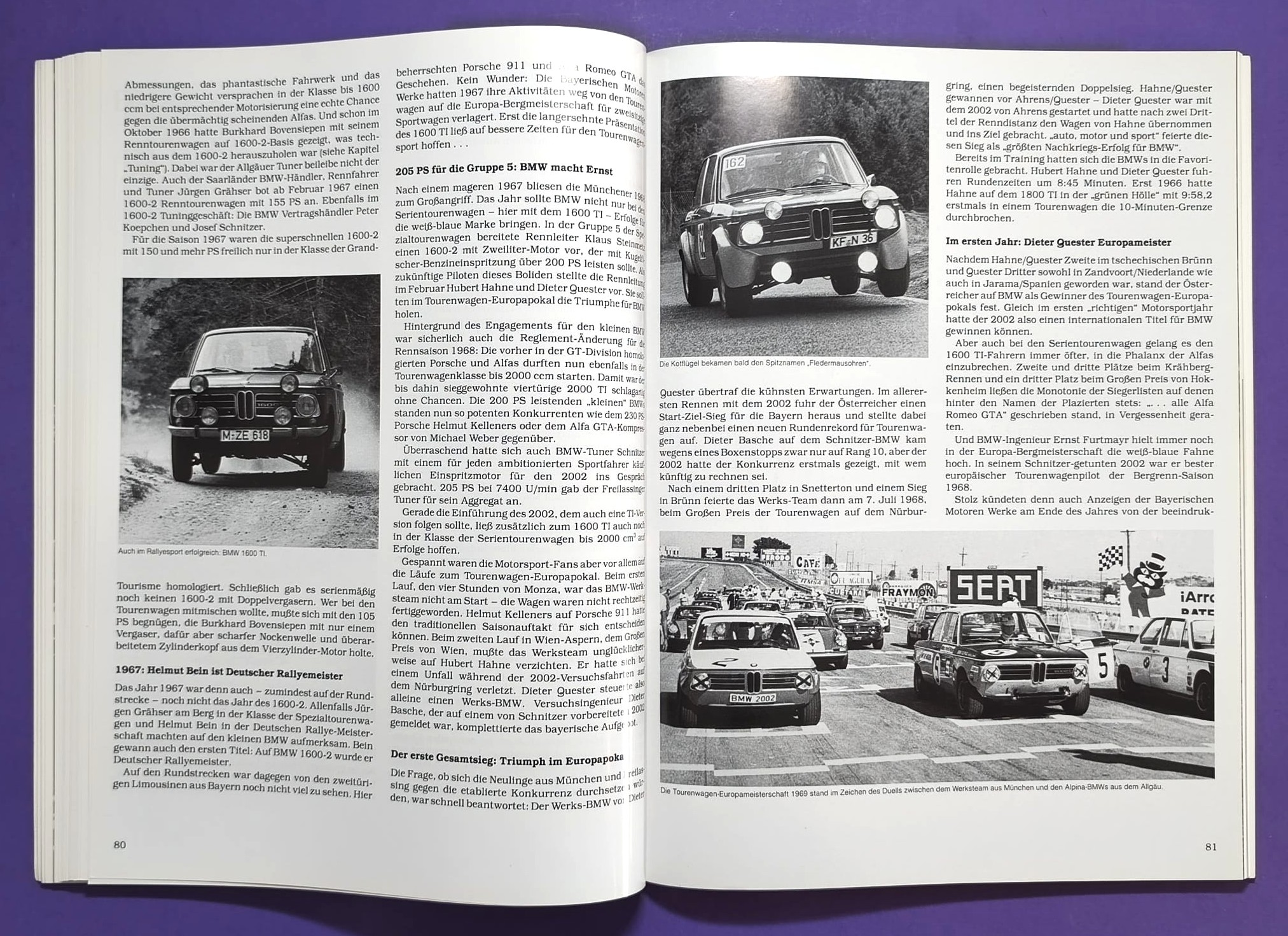 Das grosse BMW 02 Buch, Alpina, Cabrio, DRM, Turbo, Motorsport, Rennmotoren, Dieter Quester,..
