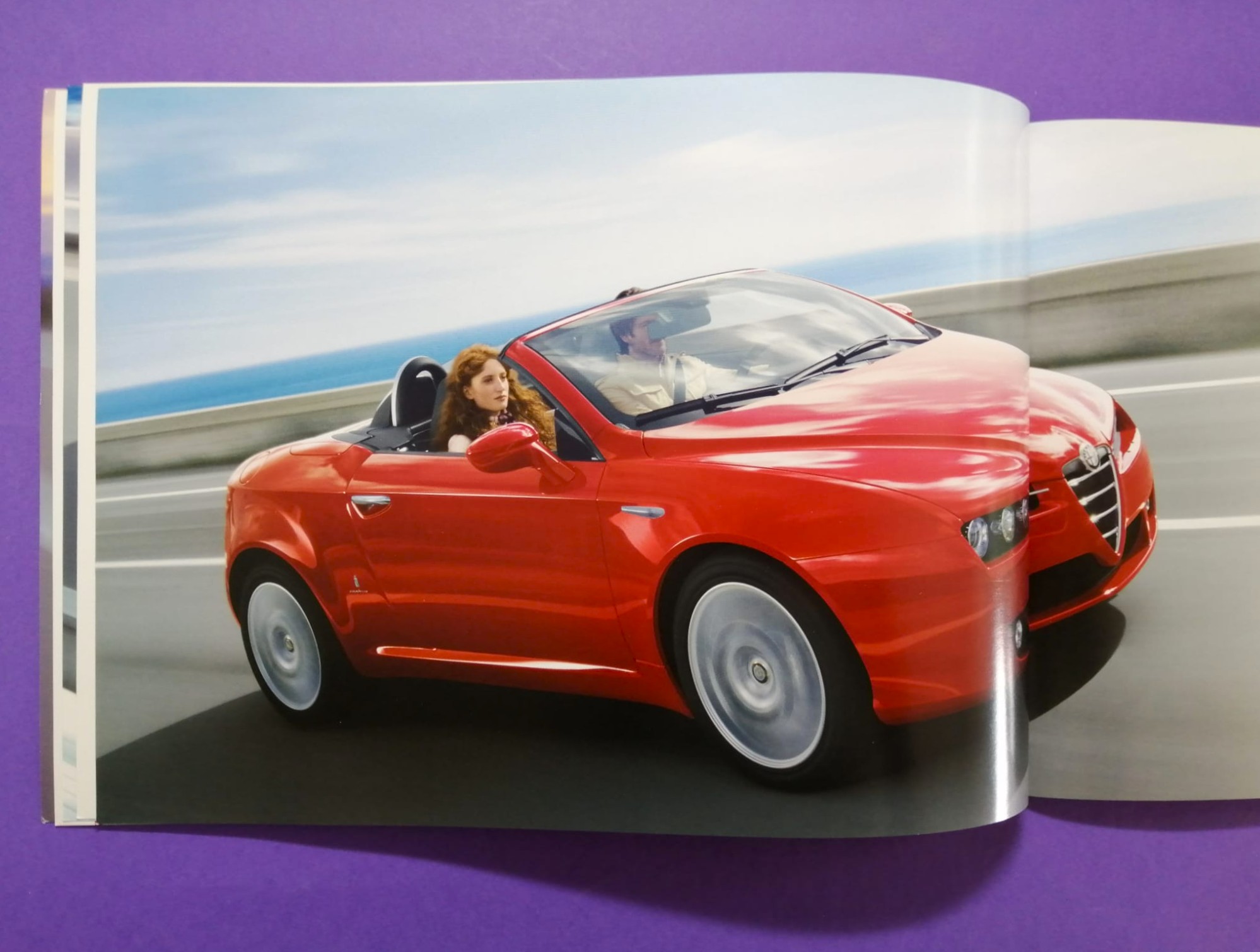 altes Original Autoprospekt, Alfa-Romeo Spider / Brera, Cabrio, V6.., aus dem Jahr 2006