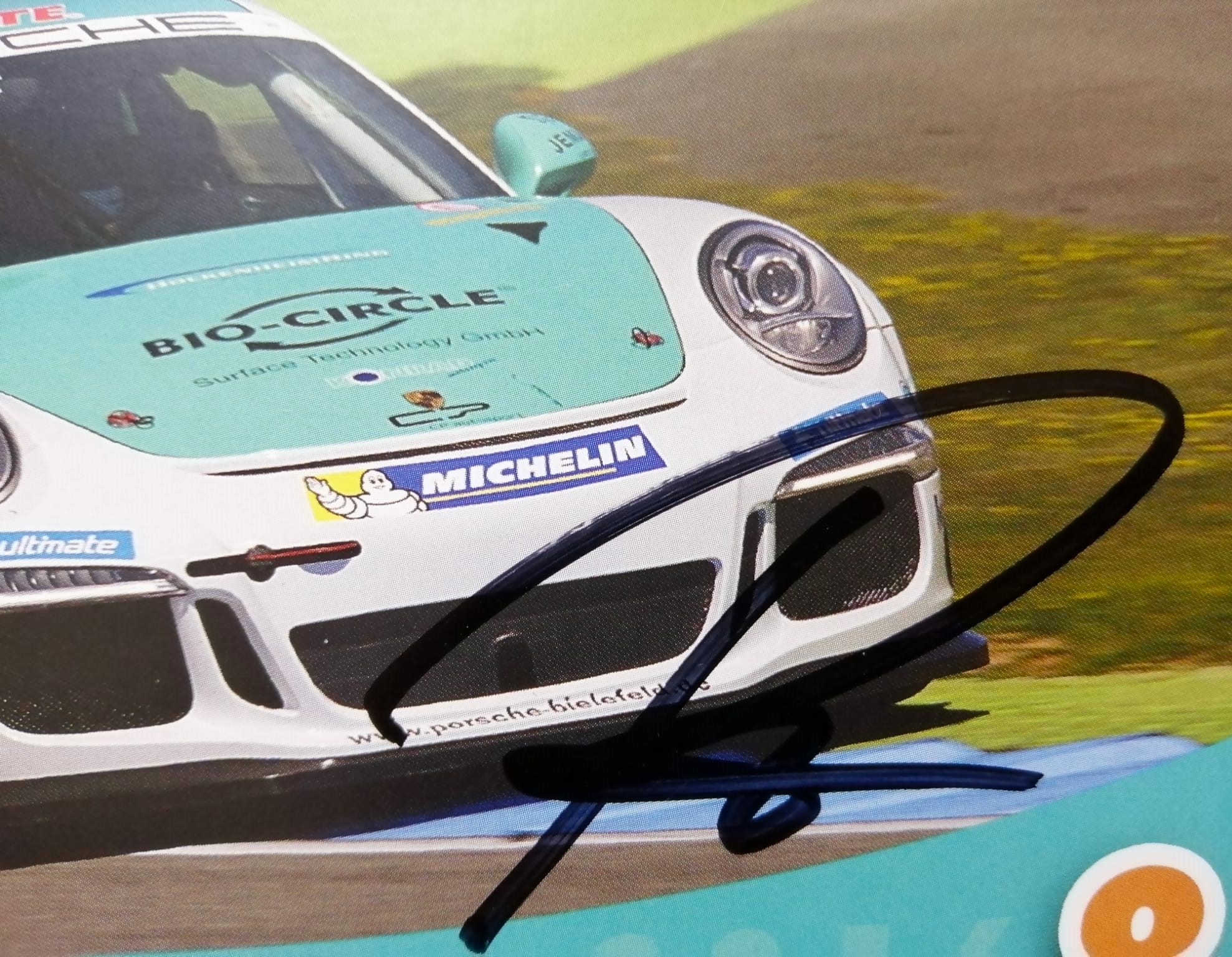 Original Autogramm, Luca Rettenbacher, Konrad Porsche 911 Carrera Cup 2016, Karte 10x21cm