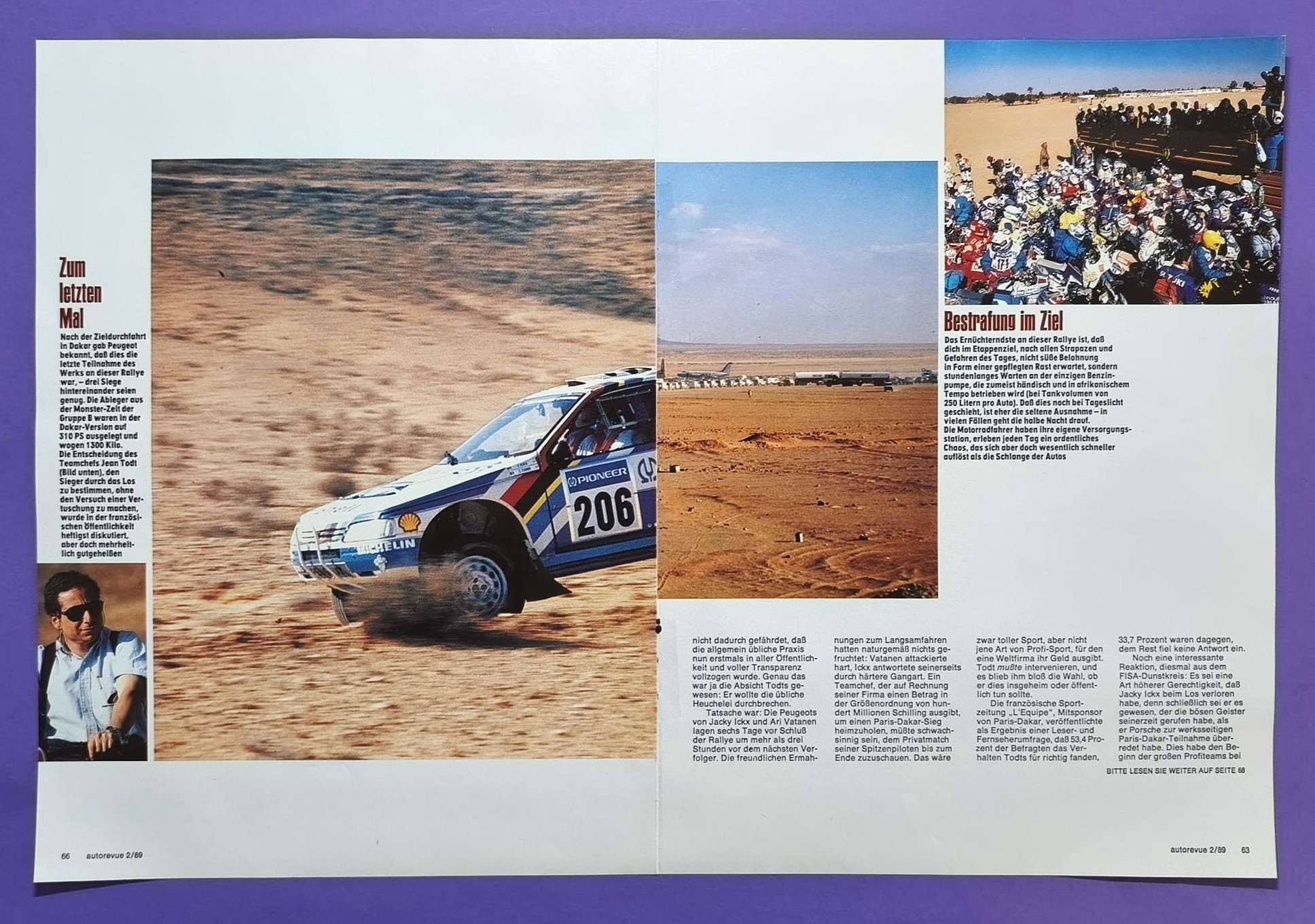 altes Agip Poster MG Metro 6R4, Michael Shield, Rallye Cross Brands Hatch 1989, 28x42cm