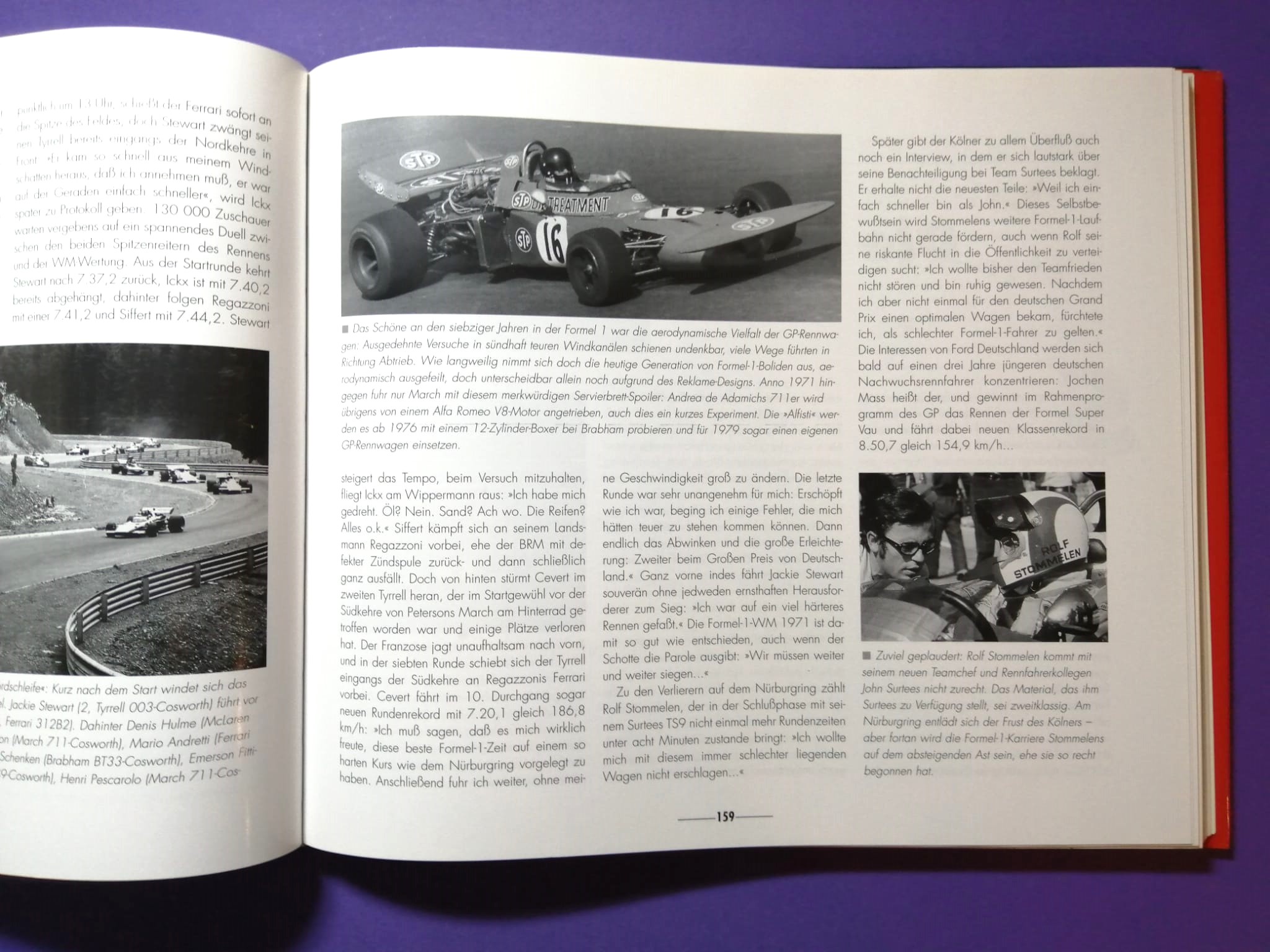 altes Buch, Grand Prix 70 Jahre Großer Preis von Deutschland, 1926 bis 1997, Avus, Solitude, Nürburgring, Hockenheimring, Formel 1, Rindt, Lauda, Berger, Clark, Cevert, Schumacher, Winkelhock, Zakspeed,..