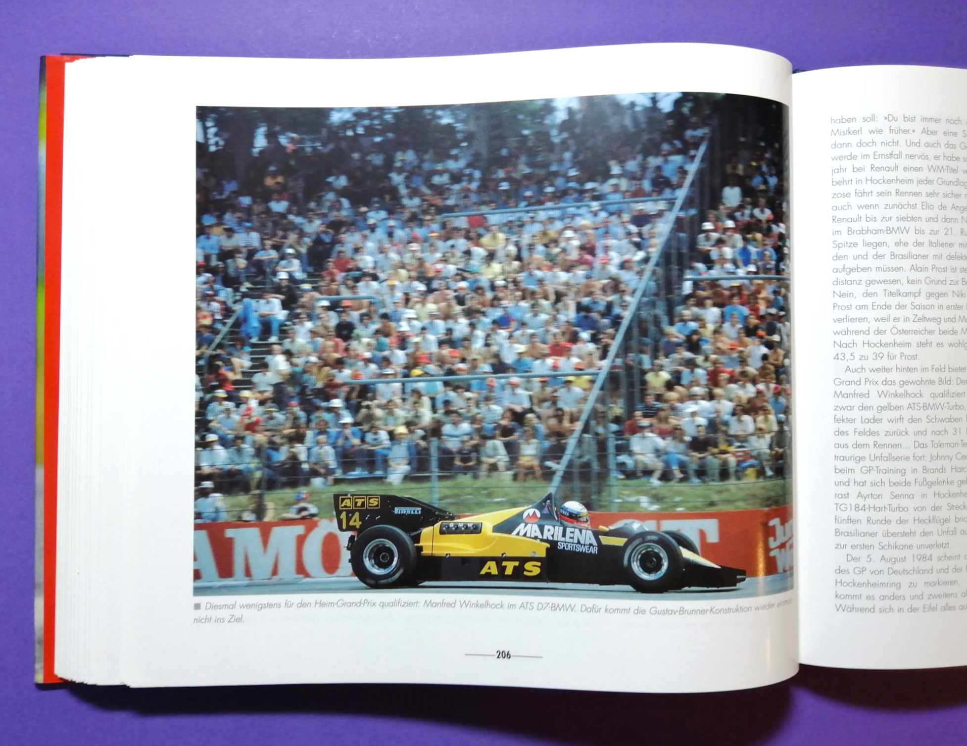 altes Buch, Grand Prix 70 Jahre Großer Preis von Deutschland, 1926 bis 1997, Avus, Solitude, Nürburgring, Hockenheimring, Formel 1, Rindt, Lauda, Berger, Clark, Cevert, Schumacher, Winkelhock, Zakspeed,..