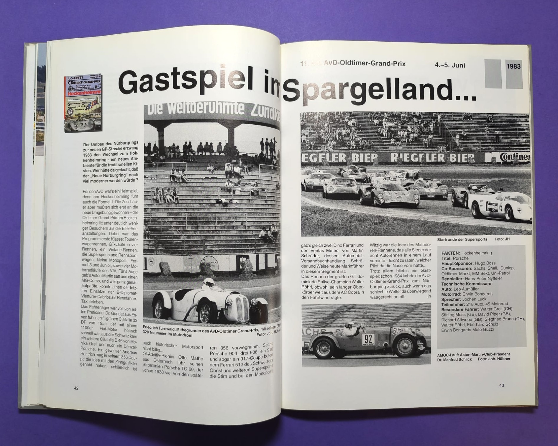 altes Buch, 25 Jahre AvD Oldtimer Grand Prix Nürburgring