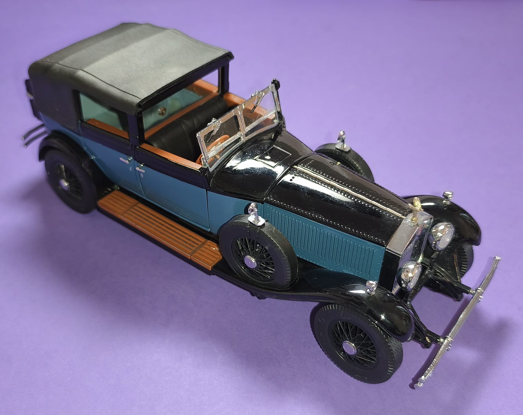 altes Modellauto 1:24, Rolls Royce Phantom I, 1929, Hersteller: Franklin Mint, In Original Verpackung