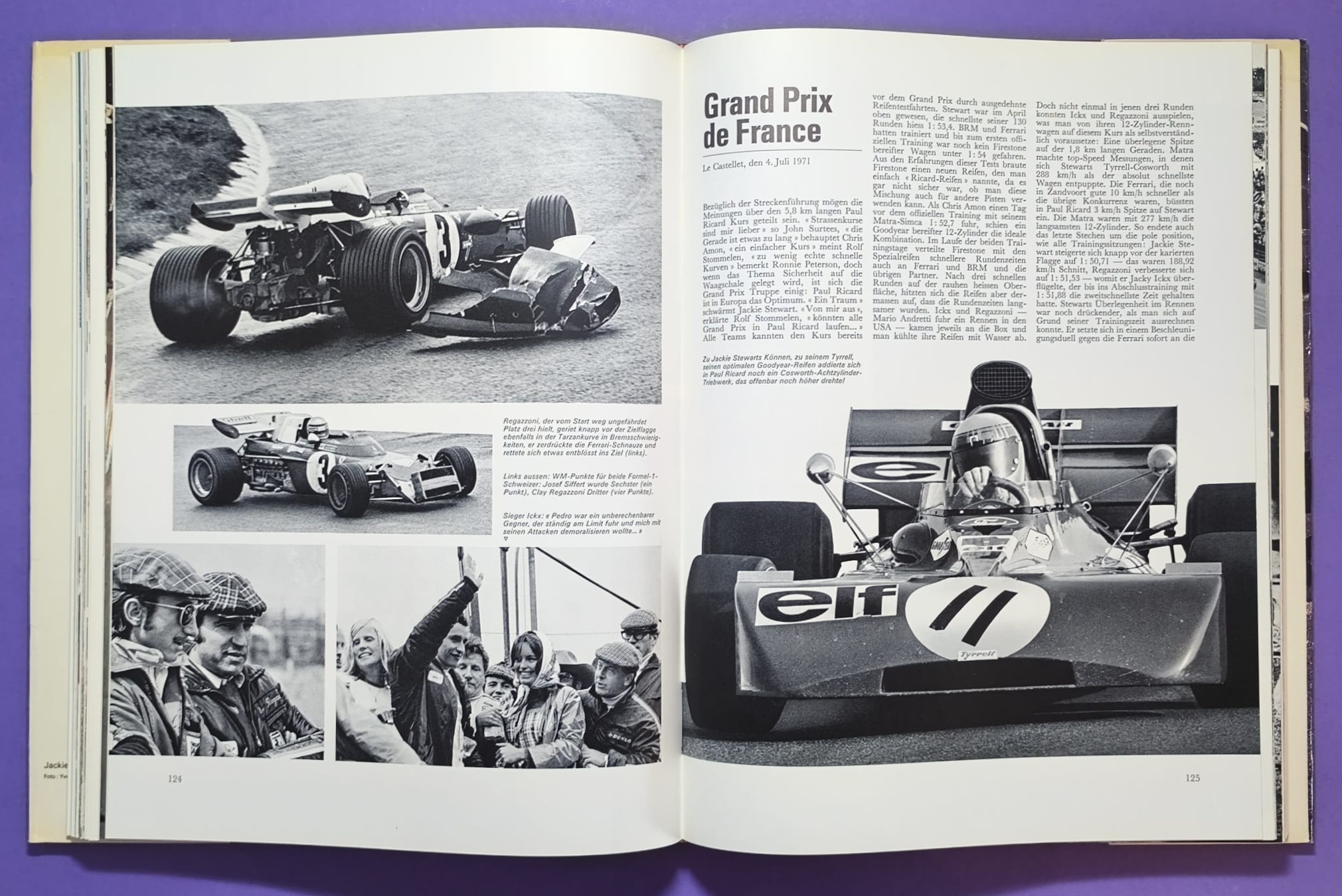 altes Buch, Auto Jahr 1971-1972, Nr. 19, Alfa Sud & Tipo 33, Alpine 110 & 310, BMW, Citroen, Lamborghini Miura, Lotus, Ferrari, Matra, Monteverdi, Porsche 917,.. Formel 1, 2, LeMans, Rallye, Indy Car, CanAm,.. Cevert, Stewart, Siffert, Peterson,..