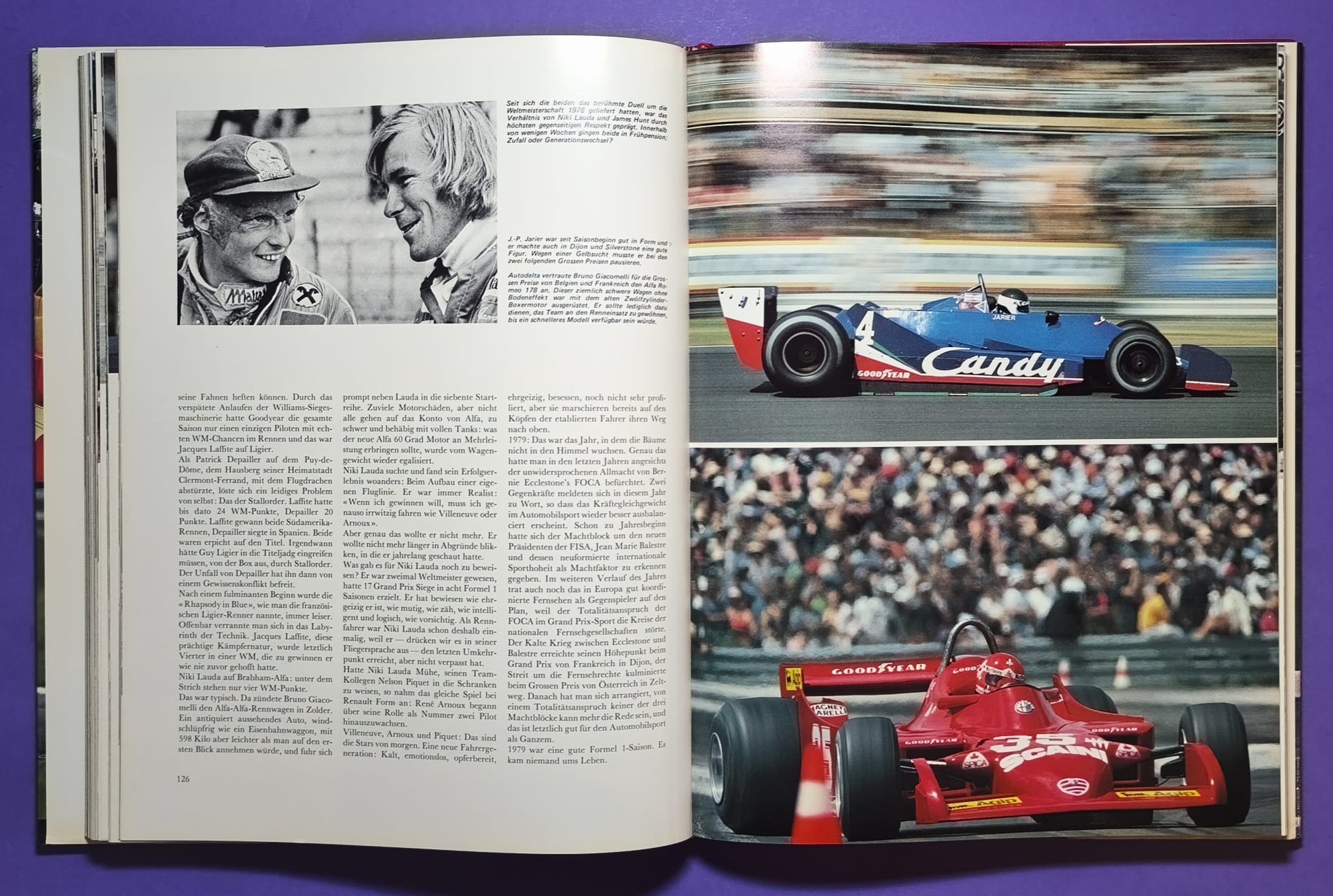 altes Buch, Auto Jahr 1979-1980, Nr. 27, BMW M1 Procar, Lancia Beta, Mazda, Mercedes, Rallye, Fiat Abarth 131, Renault R5, Porsche,.. Formel 1, 2, 3, LeMans, USA,.. Scheckter, Villeneuve, Lauda,.. Ferrari, Ligier, Lotus, Renault, Wolf,..