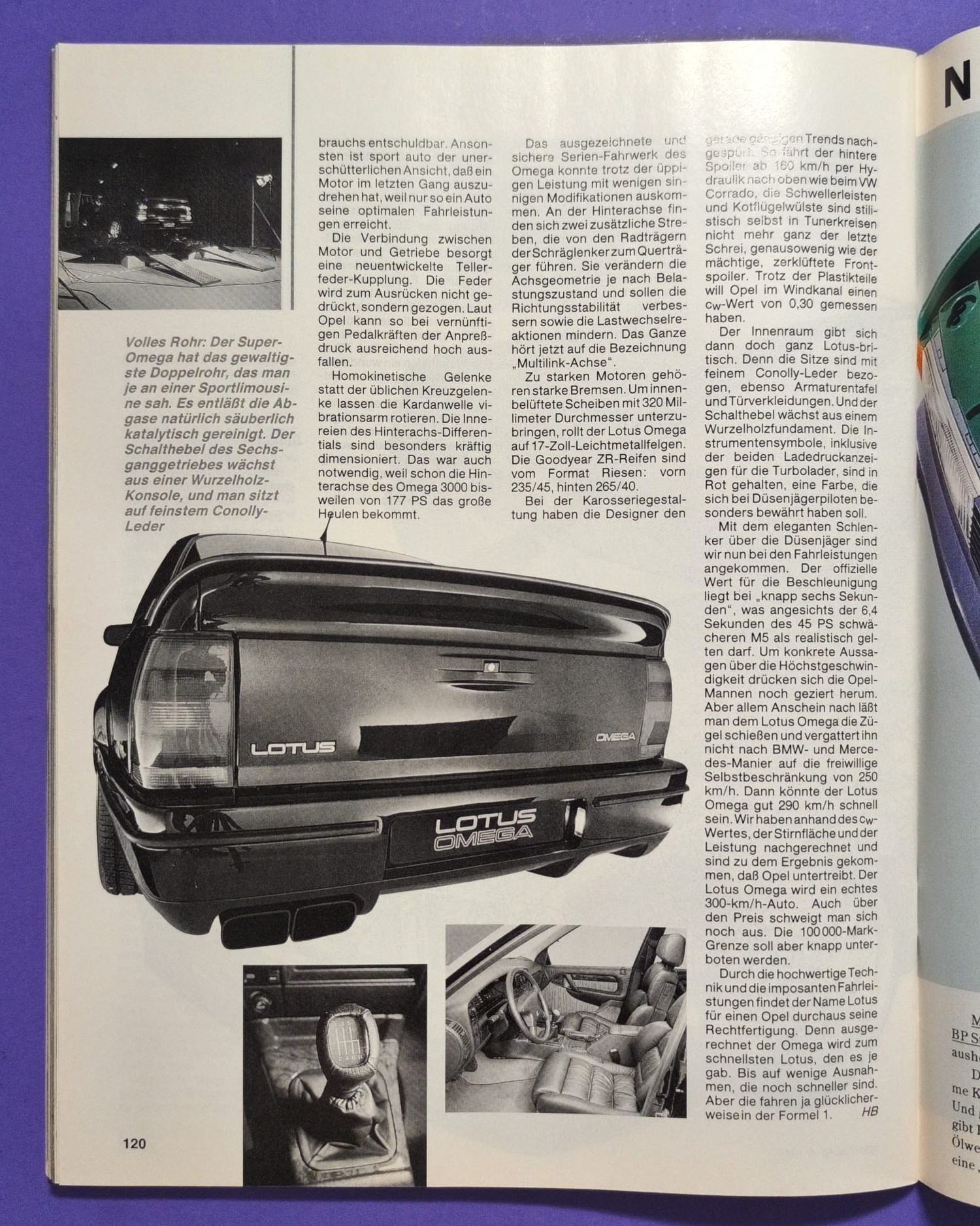 alte Zeitschrift Magazin Heft Sport Auto, 4/1989, Test Opel Lotus Omega, Sauber Mercedes Gruppe C, DTM,..
