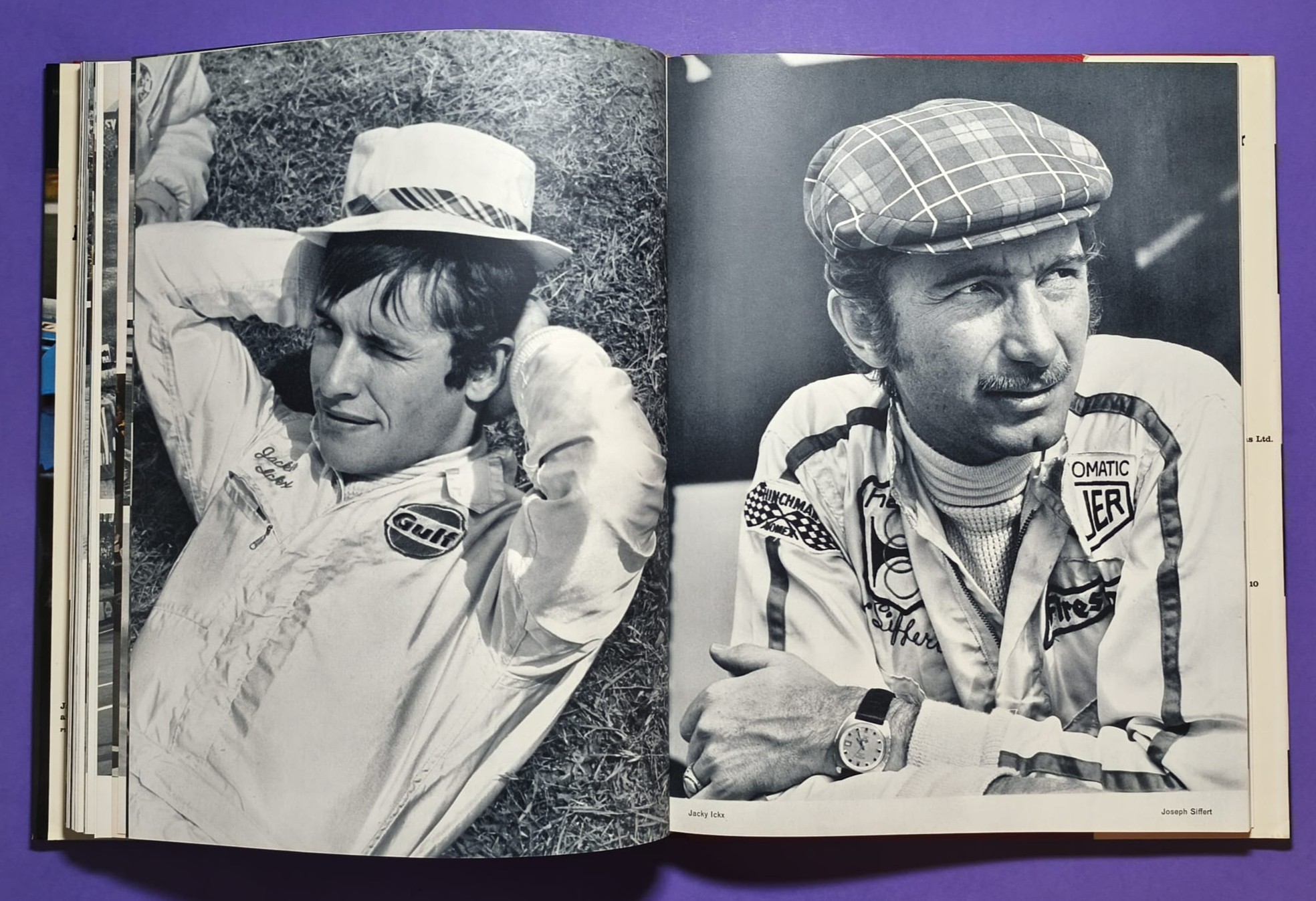 altes Buch, Automobile Year 1969-1970, Ford Capri, Opel Manta,.. Formel 1, LeMans, Rallye, Indy Car,.. Jochen Rindt, Hill, Ickx, Siffert, Stewart,.. Lotus, Ferrari, Porsche 917, Matra,.. ENGLISCH!