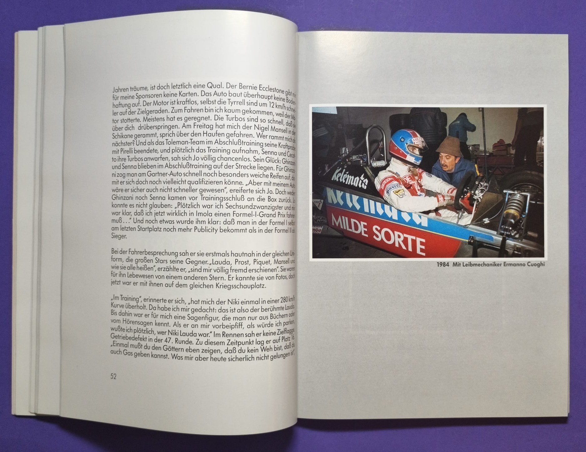RARITÄT! altes seltenes Buch, Jo Gartner - Ein Leben fürs Rennfahren, Formel 1 Osella, Formel 2, 24h LeMans, USA, BMW M1, Porsche,..
