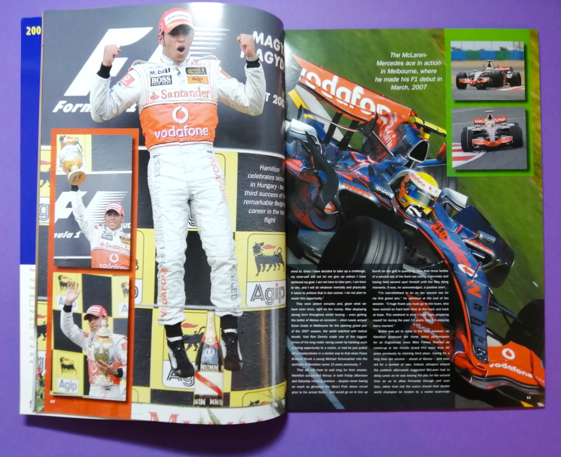 Magazin, Zeitschrift, NEU, Lewis Hamilton, Born to Win, Formel 1 Grand Prix Weltmeister, McLaren Mercedes, mit Kalender 2008, Englisch!