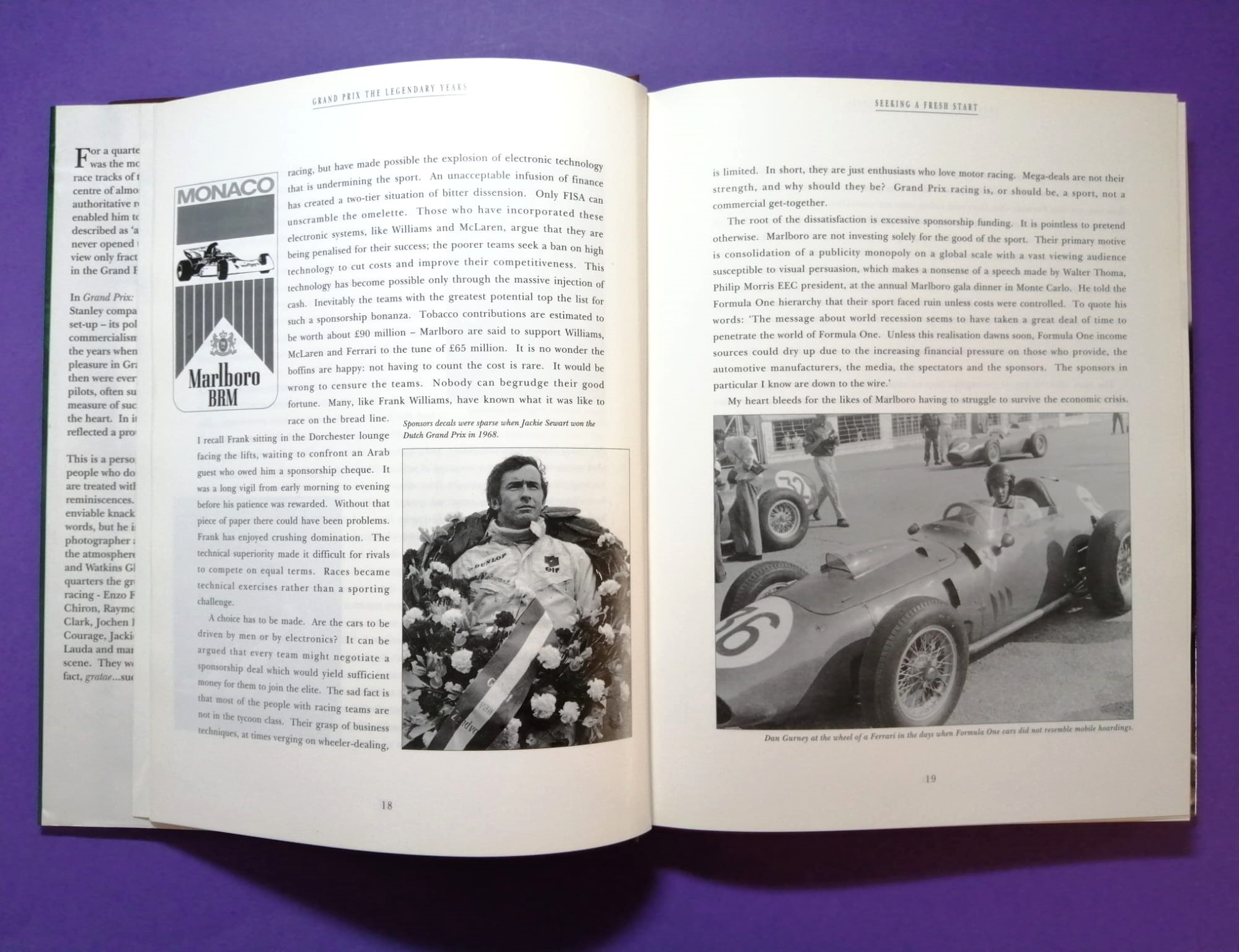 altes Buch, Grand Prix, The Legendary Years, The Personal Memories of Louis Stanley, Formel 1, Rindt, Lauda, Cevert,.. 50er bis 70er Jahre, Englisch! 