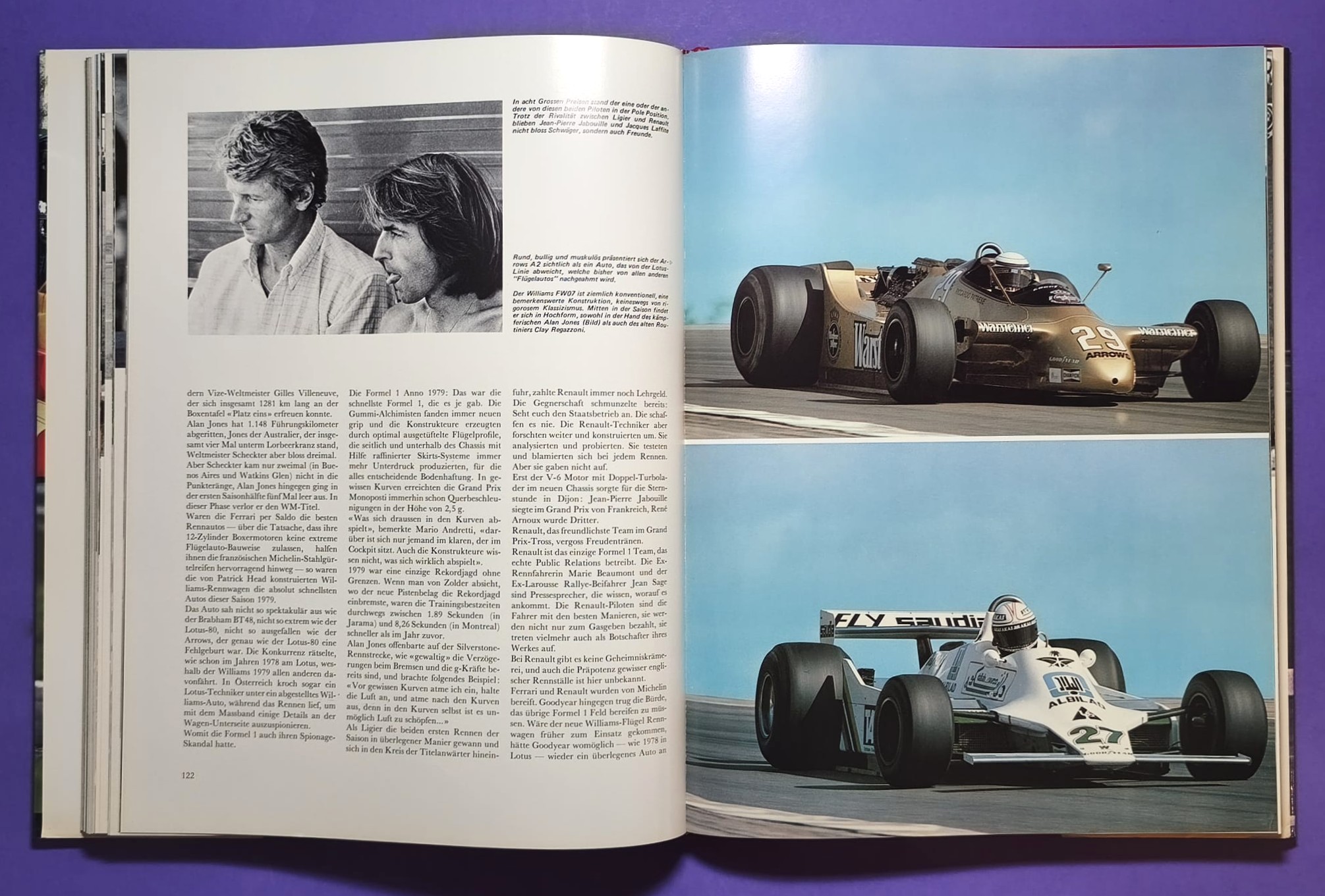altes Buch, Auto Jahr 1979-1980, Nr. 27, BMW M1 Procar, Lancia Beta, Mazda, Mercedes, Rallye, Fiat Abarth 131, Renault R5, Porsche,.. Formel 1, 2, 3, LeMans, USA,.. Scheckter, Villeneuve, Lauda,.. Ferrari, Ligier, Lotus, Renault, Wolf,..