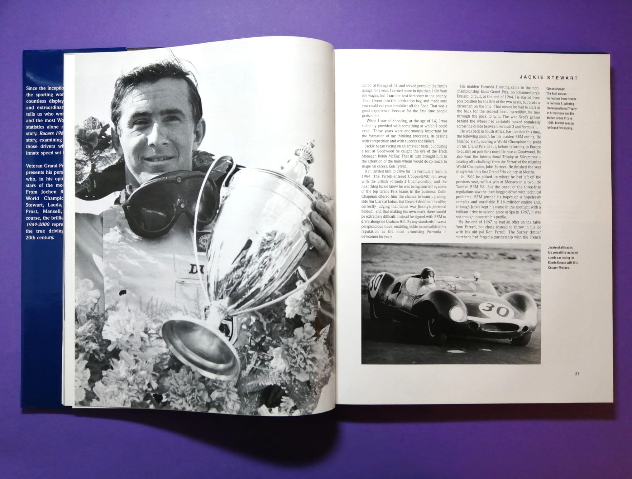 altes Buch, Racers 1969-2000, The Legends of Formula 1, Cevert, Rindt, Courage, Lauda, Hunt, Peterson, Pironi, Senna, Schumacher, Villeneuve,.. Englisch!