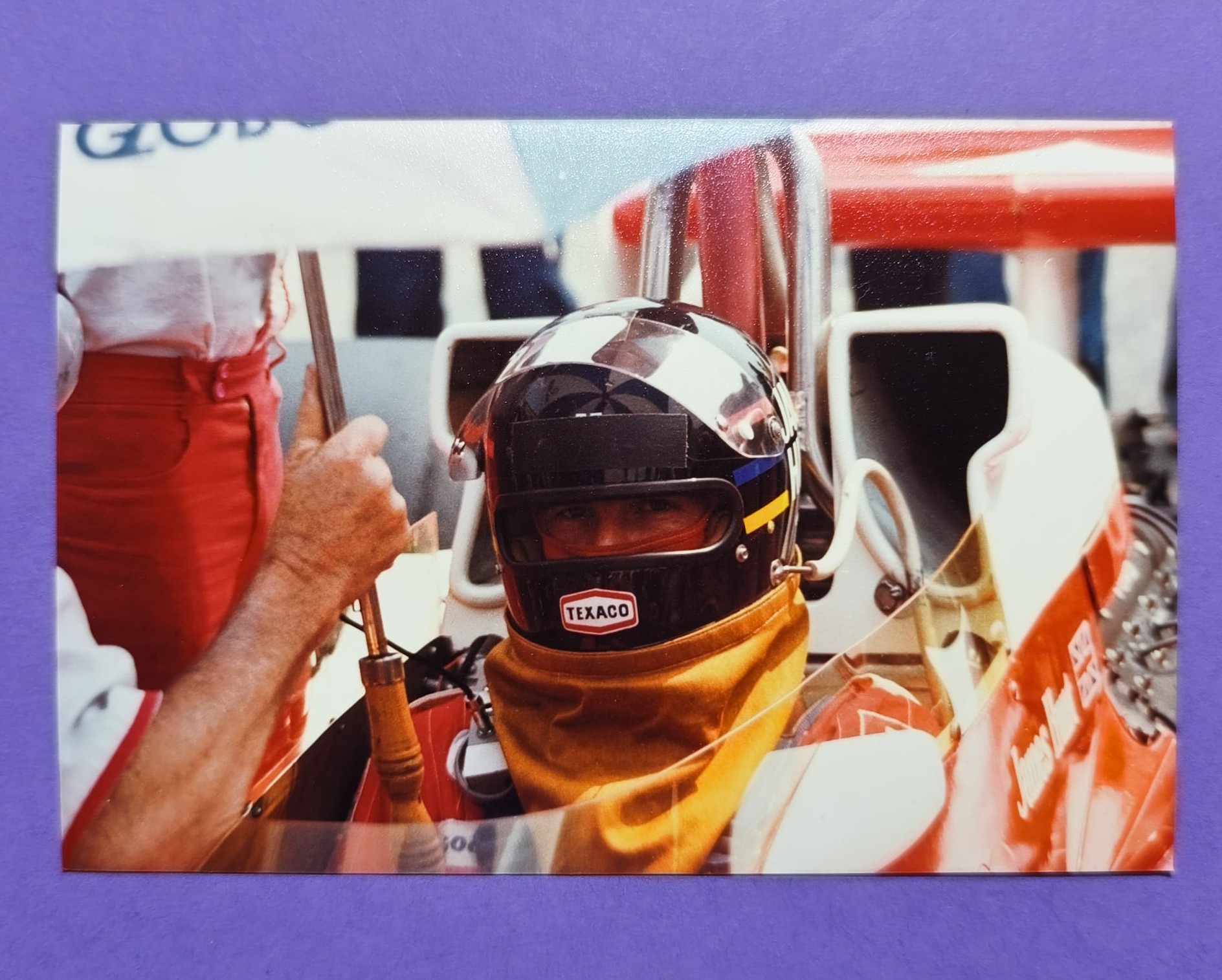altes Pressefoto, James Hunt, McLaren, Formel 1 Grand Prix Deutschland Hockenheimring 1977, 9x13cm