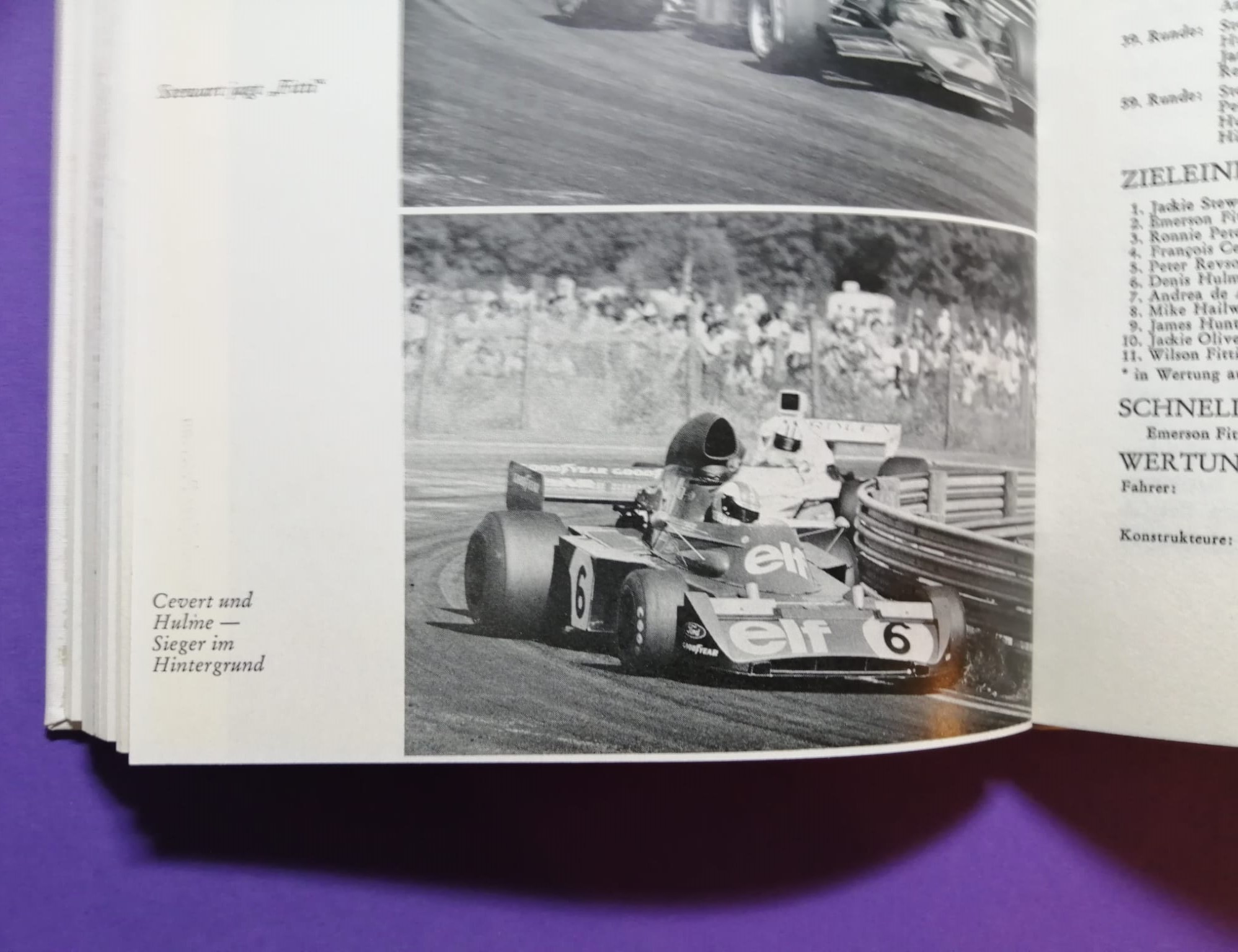altes Buch Grand Prix 1973, Formel 1 Grand Prix Jahrbuch, Ulrich Schwab, Francois Cevert, Jackie Stewart, Tyrrell, Peterson Lotus, Hunt Hesketh,..