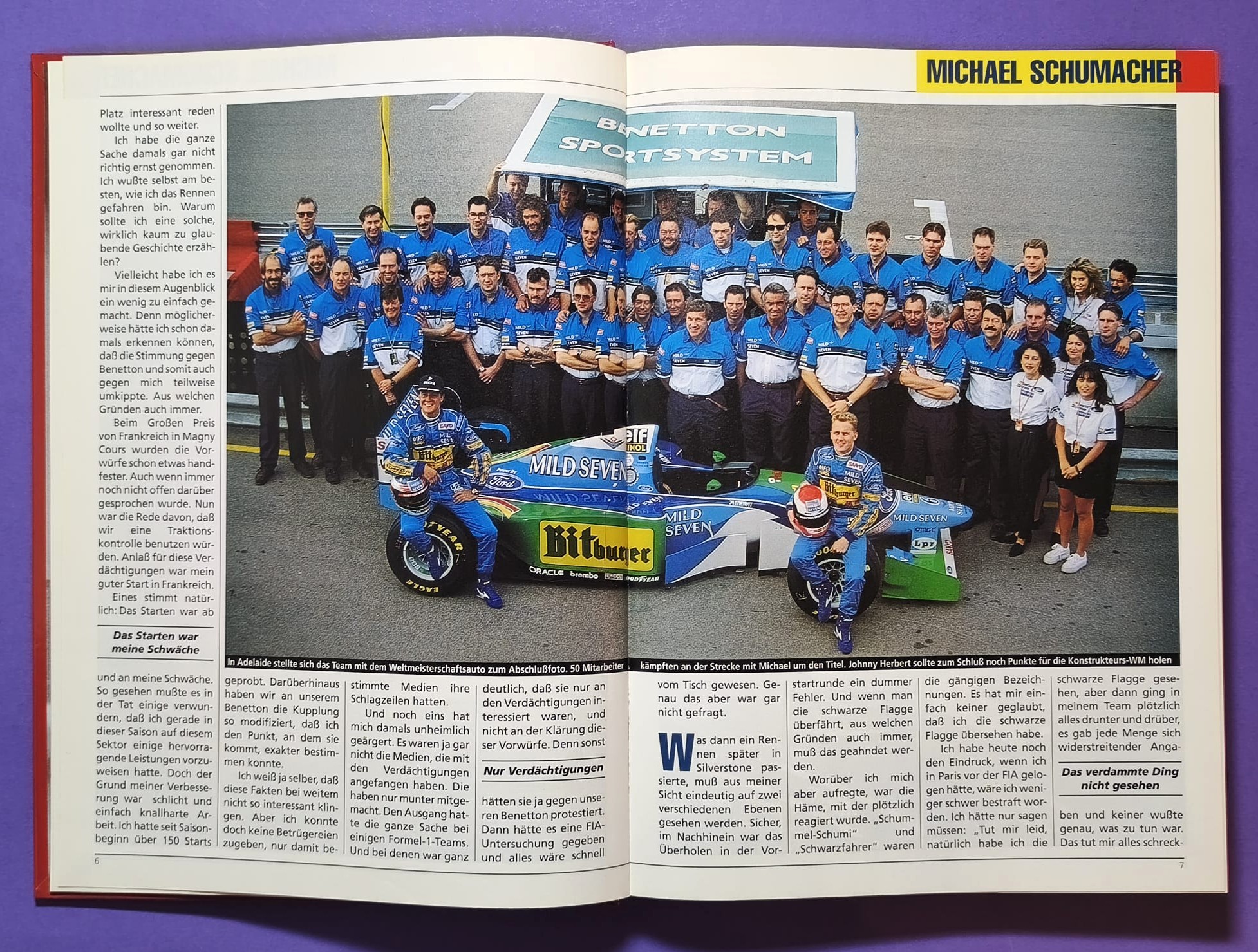 altes Jahrbuch, Rennreport 1994, Formel 1, Senna, Schumacher, Ratzenberger, DTM, Alfa 155, Opel Calibra, STW, BMW, 24h LeMans,..