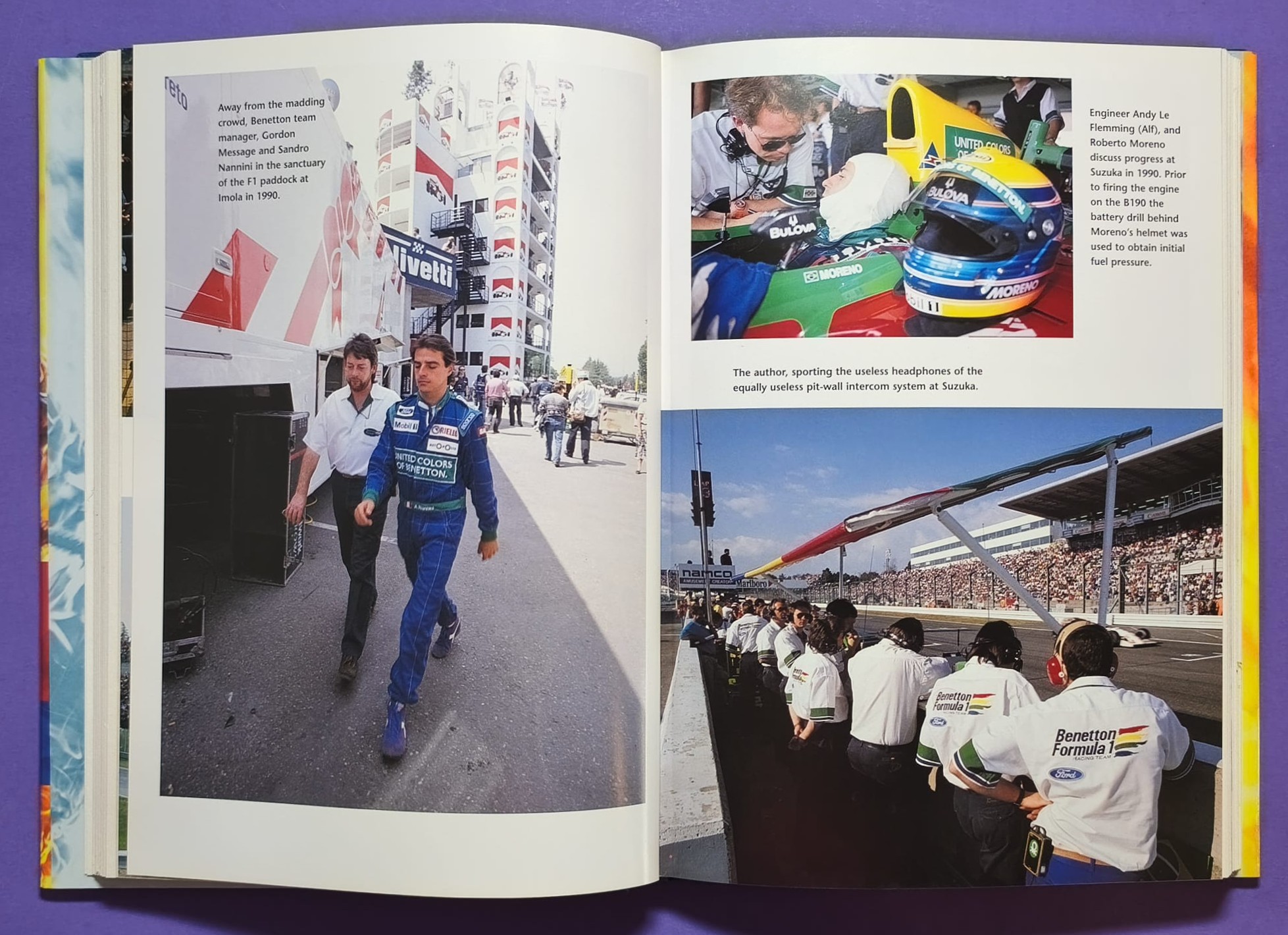 altes Buch, The Mechanics´s Tale, Life in the Pit Lanes of Formula One, Grand Prix 1988 bis 1996, Schumacher, Piquet, Benetton,..