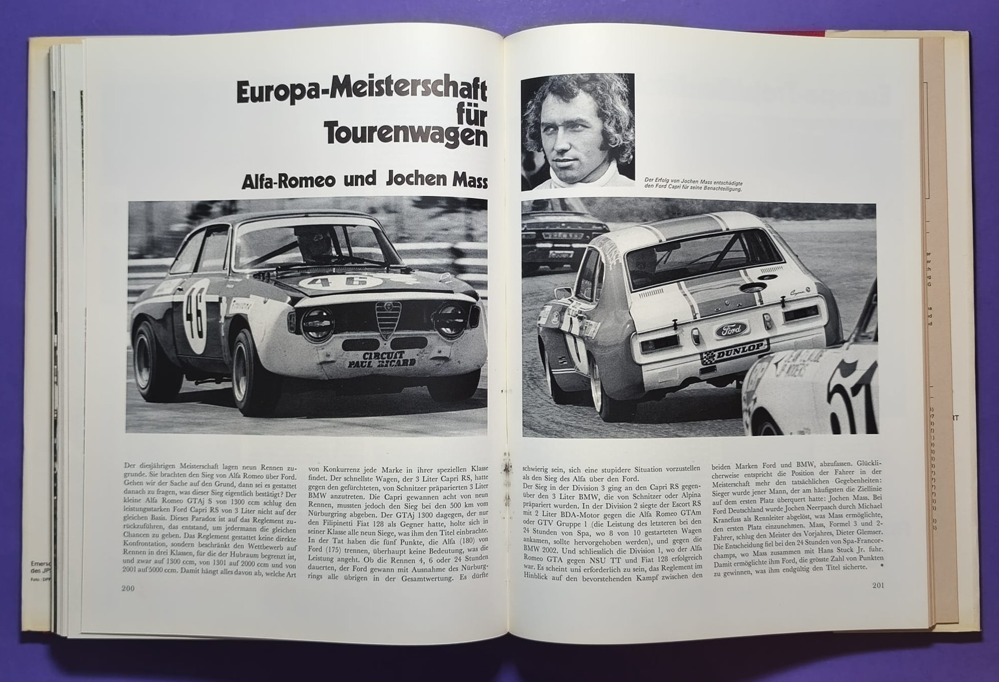 altes Buch, Auto Jahr 1972-1973, Nr. 20, Alfa GTAm, BMW, Citroen, Lotus, Ferrari, Maserati, Porsche 917,.. Formel 1, 2, LeMans, Rallye, Indy Car, Targa Florio,.. Cevert, Stewart, Peterson, Lauda,..