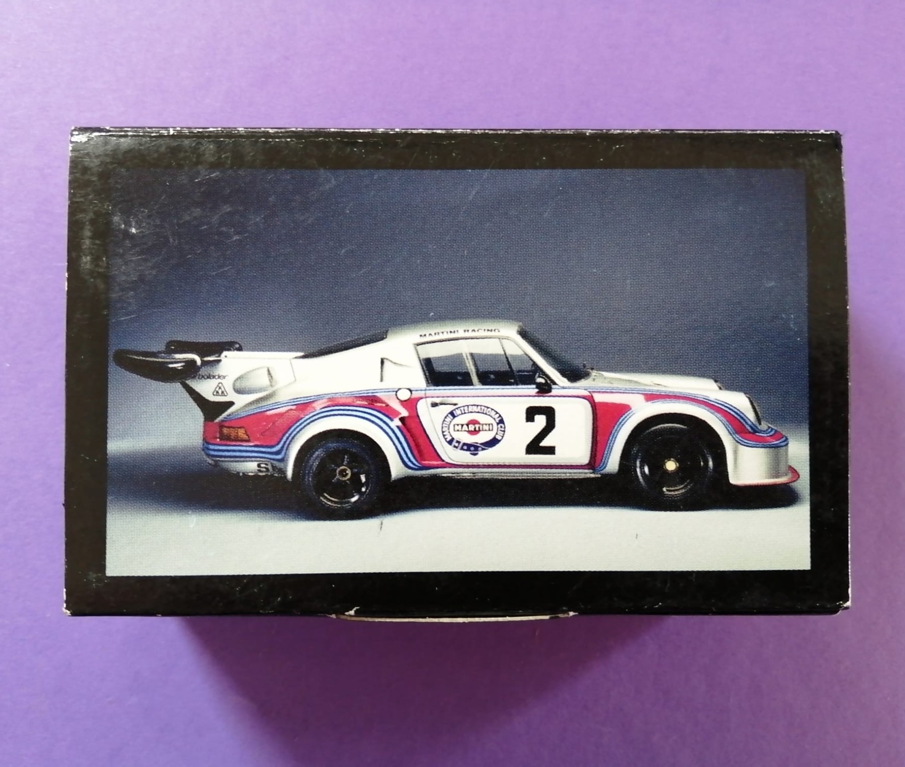 RARITÄT! altes BUB Modellauto 1:87, Martini Porsche Carrera RSR Turbo 2.1, in Original Verpackung!