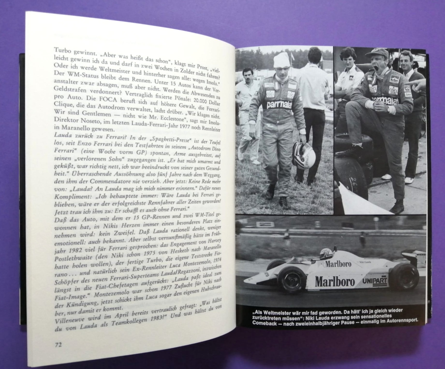 altes Buch Grand Prix Story 1982, Formel 1 Jahrbuch, Heinz Prüller, Weltmeister Keke Rosberg, Williams, Villeneuve, Angelis, Winkelhock, Lauda,.. 