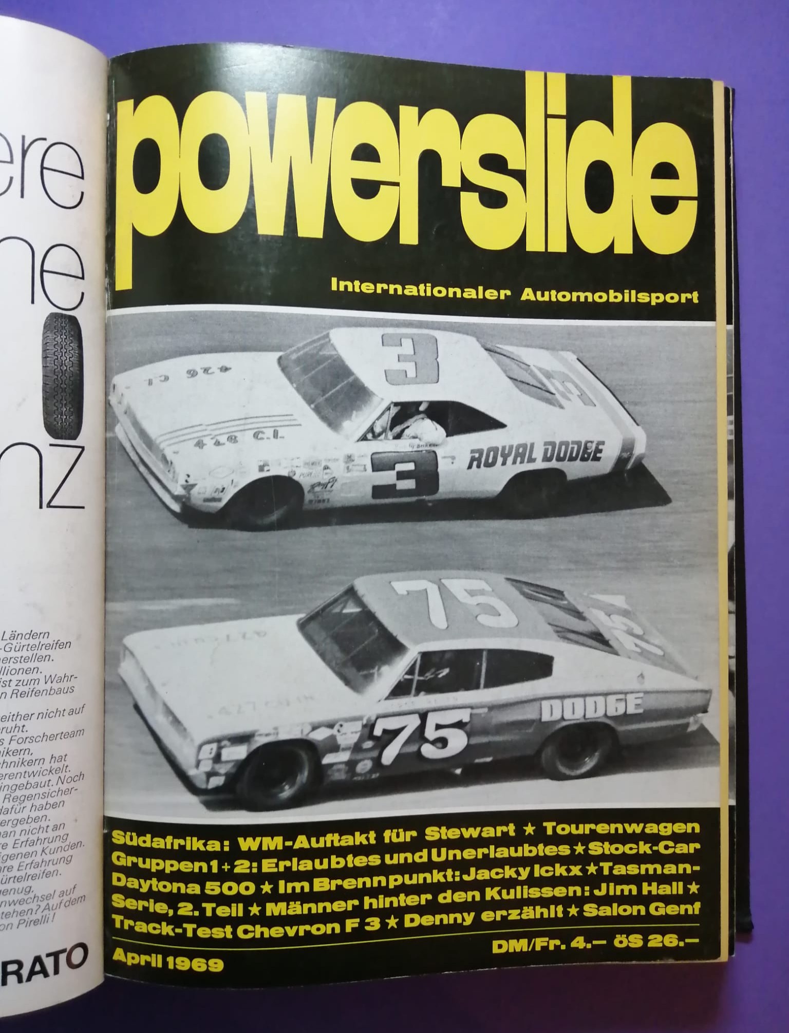 alte Powerslide 1969 Zeitschriften Magazine gebunden als Buch, 12 Hefte, Formel 1, Jochen Rindt, Siffert, Porsche, Motorsport,..