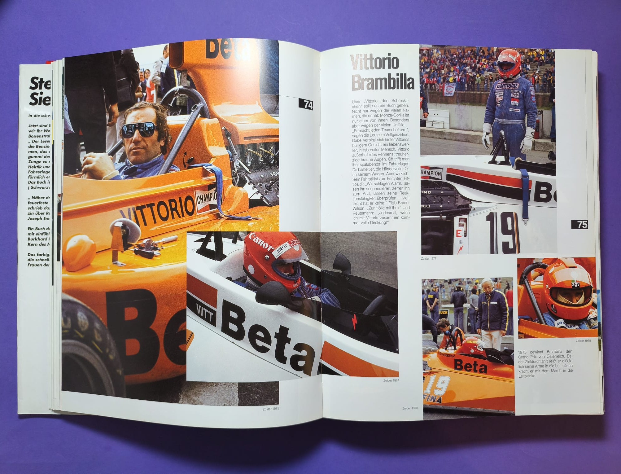 altes dickes großes TOP Buch 180 Rennfahrer, Formel 1, 3, Indy, Nascar, Lauda, Berger, Gartner, Senna,.. 381 Seiten