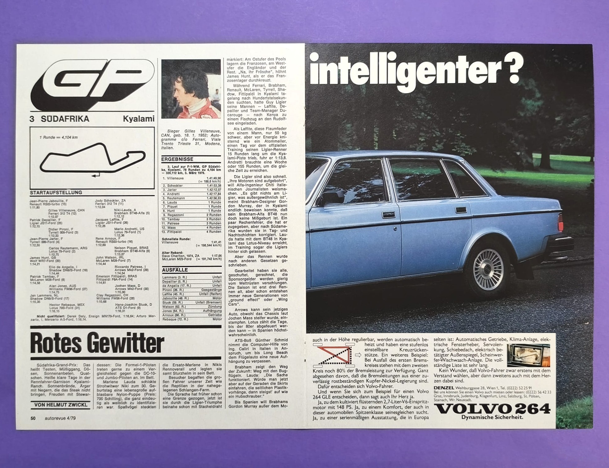 altes Poster, Ford Escort, Björn Waldegaard, Sieger Rallye Portugal WM 1979, 28x42cm