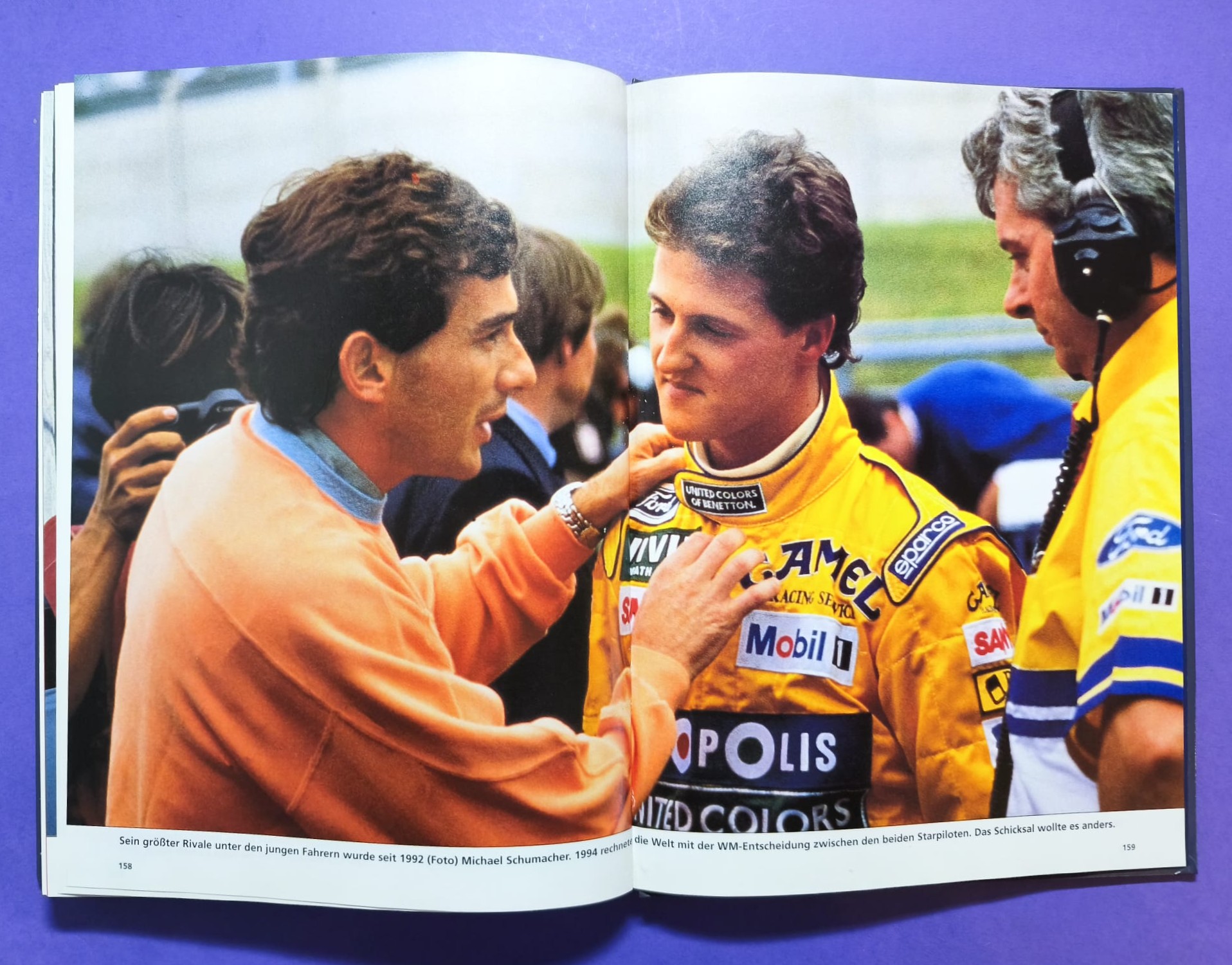 altes Buch, Ayrton Senna, Leben am Limit, Formel 1 Grand Prix Weltmeister 1988, 1990, 1991, McLaren Honda
