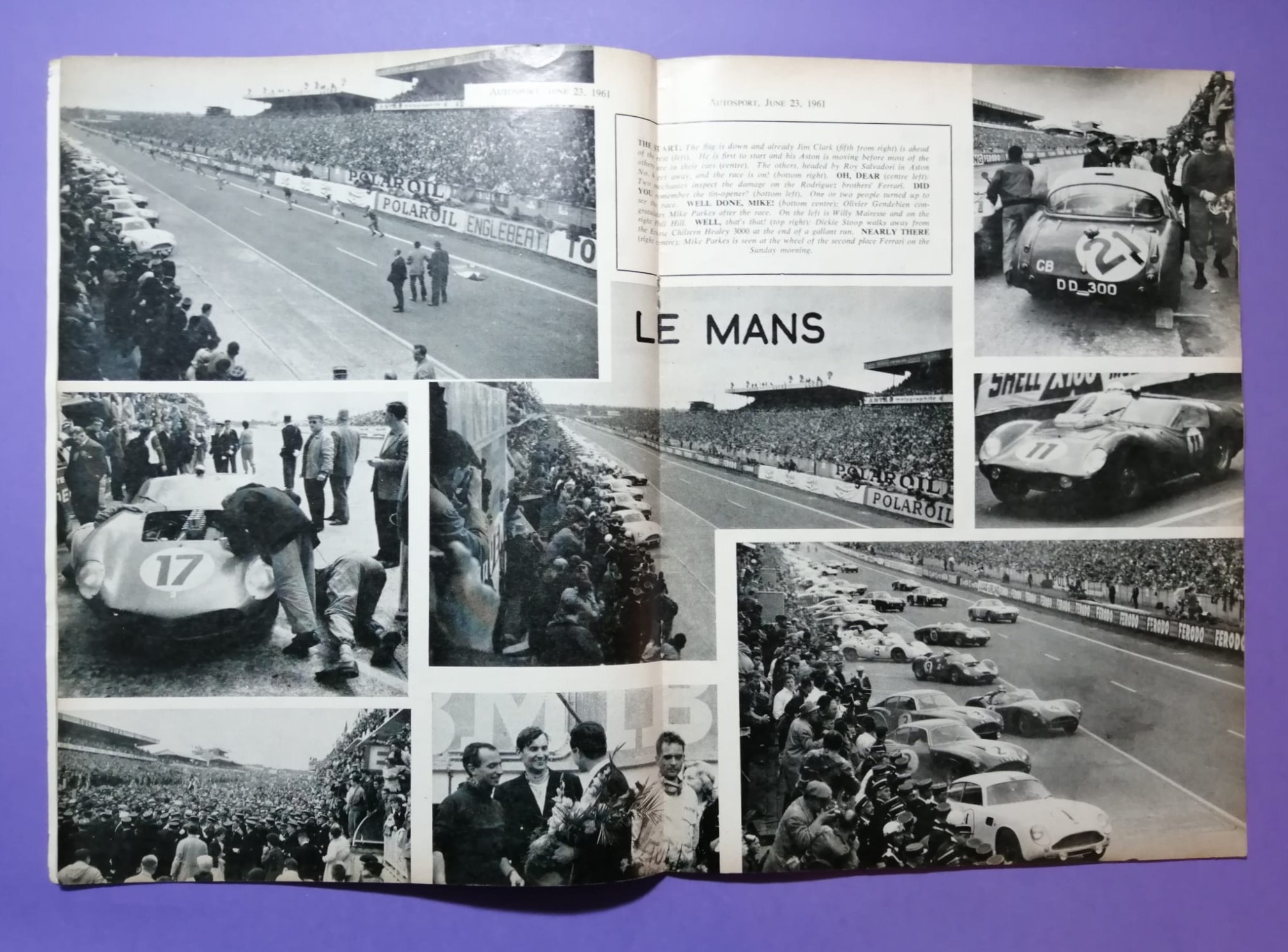 alte Zeitschrift Magazin Heft Autosport, 23. Juni 1961, Formel 1 Belgien Spa-Francorchamps, 24h LeMans,.. Englisch! 