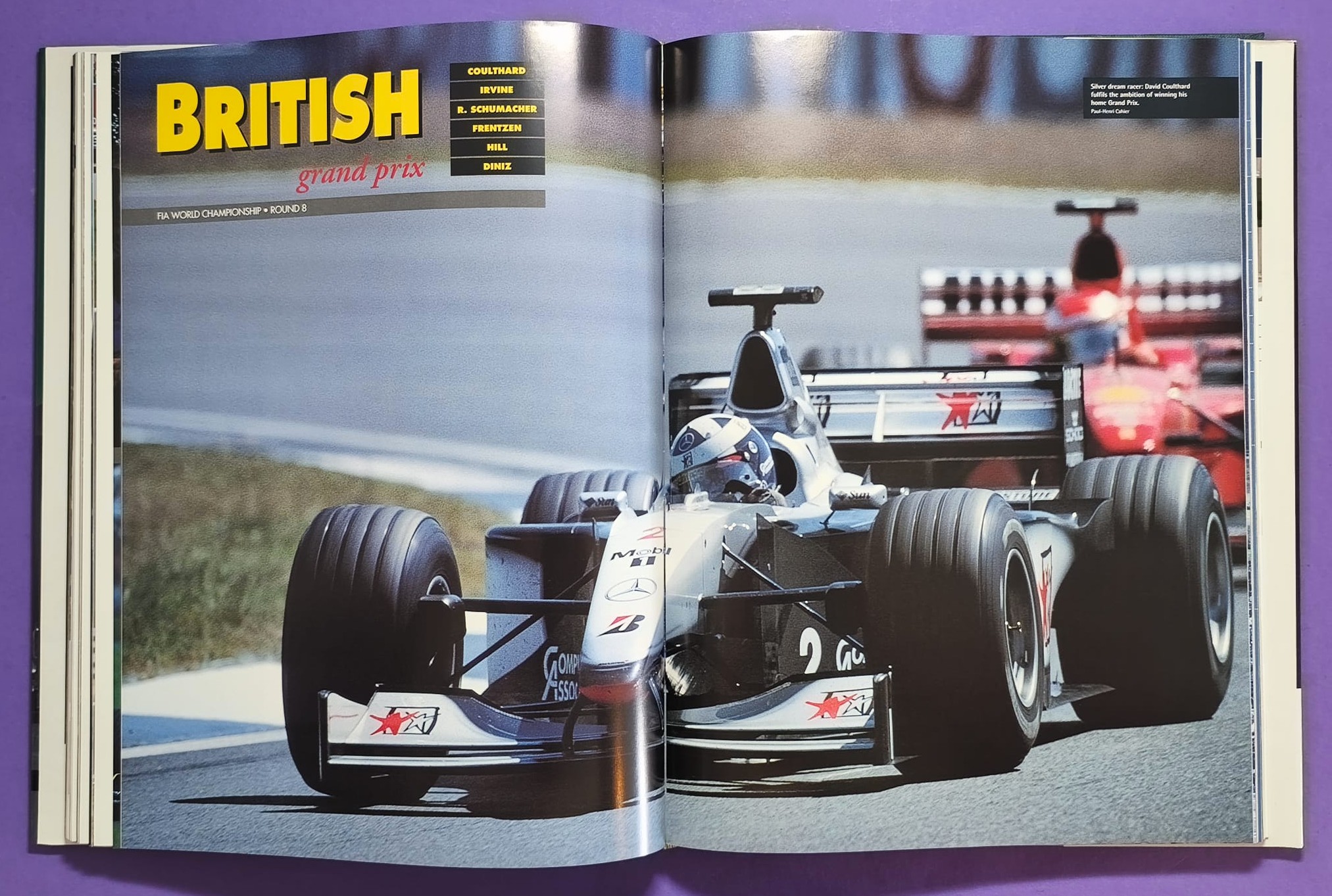 altes Motorsport Jahrbuch Autocourse 1999-2000, Formel 1, 3000, 3, Alex Zanardi, Schumacher, Häkkinen, Hill, Button,.. Ferrari, ProstGP,.. A1-Ring Spielberg, US, LeMans, Tourenwagen Nissan Primera, Volvo,.. MGF Cup, ENGLISCH!