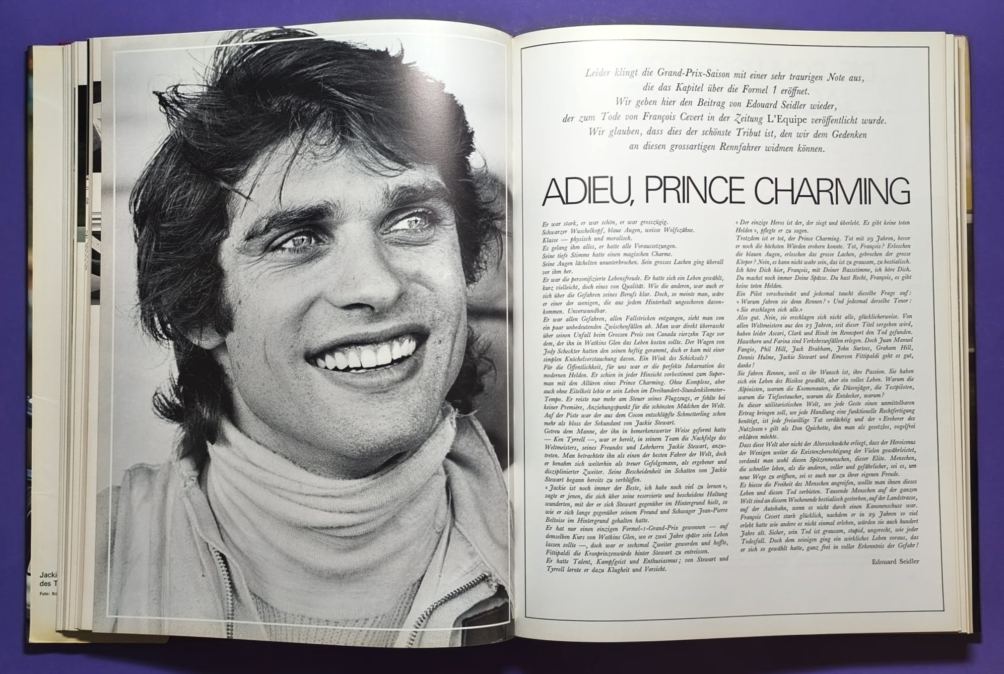 altes Buch, Auto Jahr 1973-1974, Nr. 21, Ford Capri, Fiat 124 Spider & X19, Renault Alpine 110, Matra, Porsche, .. Formel 1, 2, LeMans, Rallye, USA.. Cevert, Stewart, Peterson, Lauda.. Lotus,..