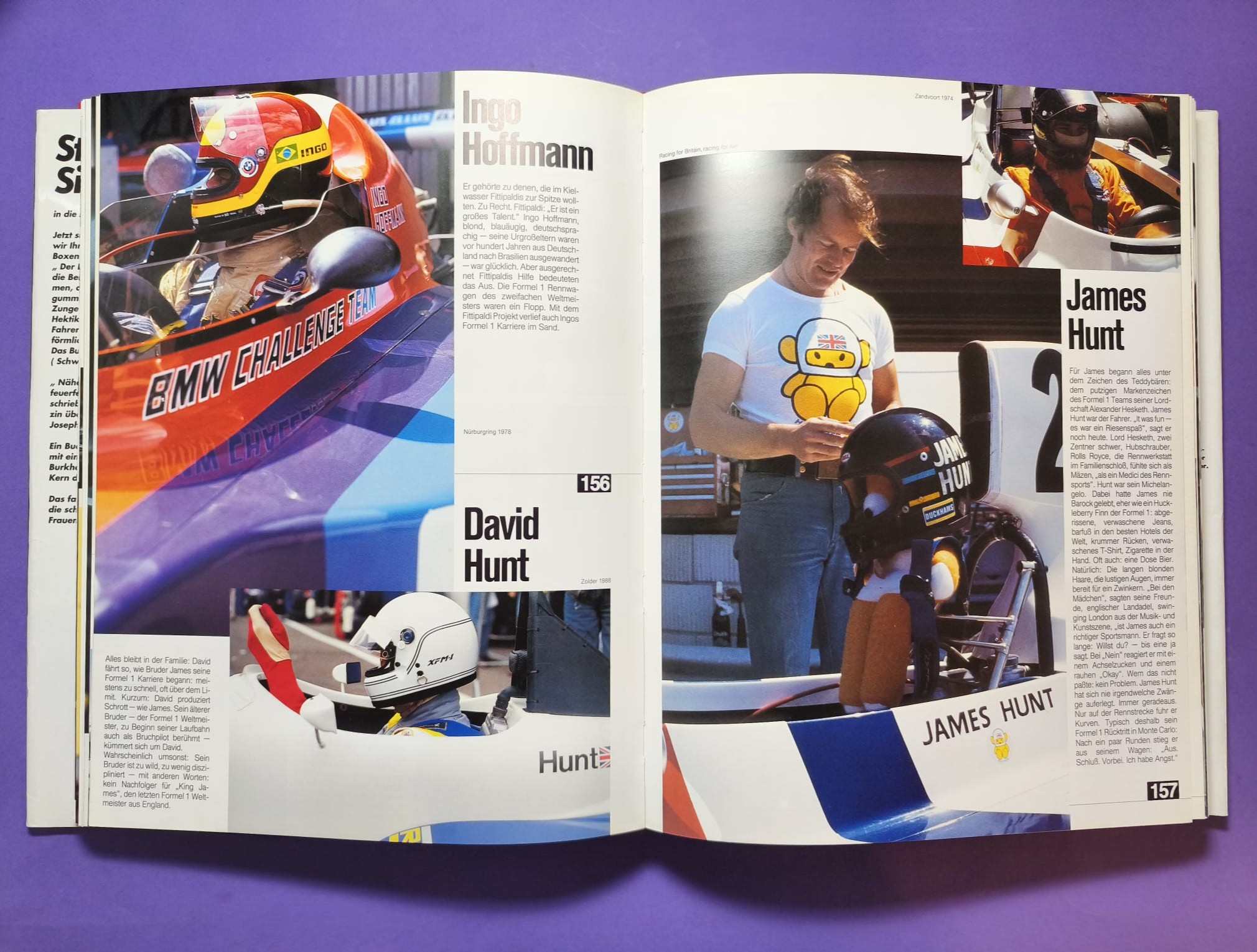 altes dickes großes TOP Buch 180 Rennfahrer, Formel 1, 3, Indy, Nascar, Lauda, Berger, Gartner, Senna,.. 381 Seiten