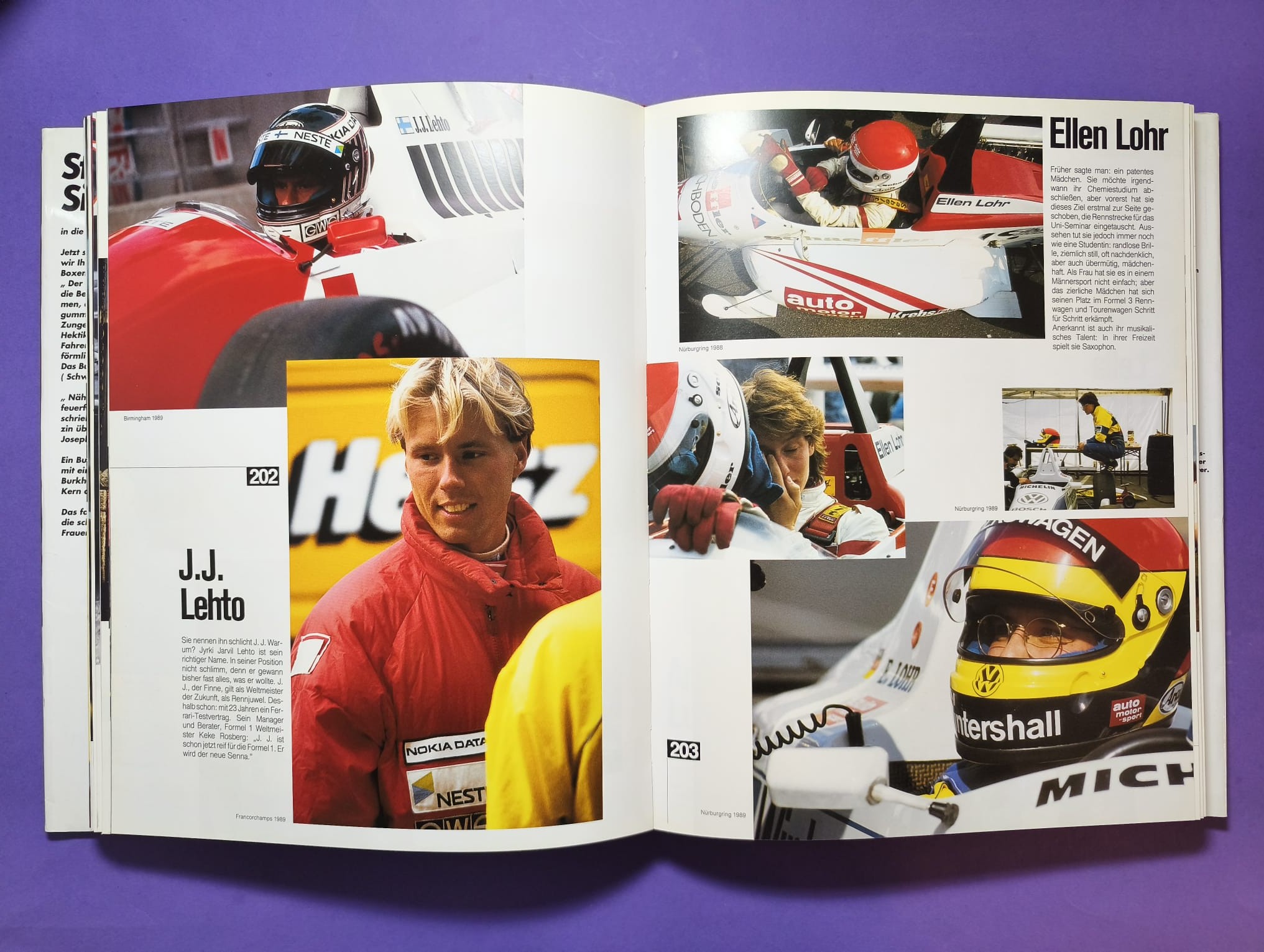 altes dickes großes TOP Buch 180 Rennfahrer, Formel 1, 3, Indy, Nascar, Lauda, Berger, Gartner, Senna,.. 381 Seiten