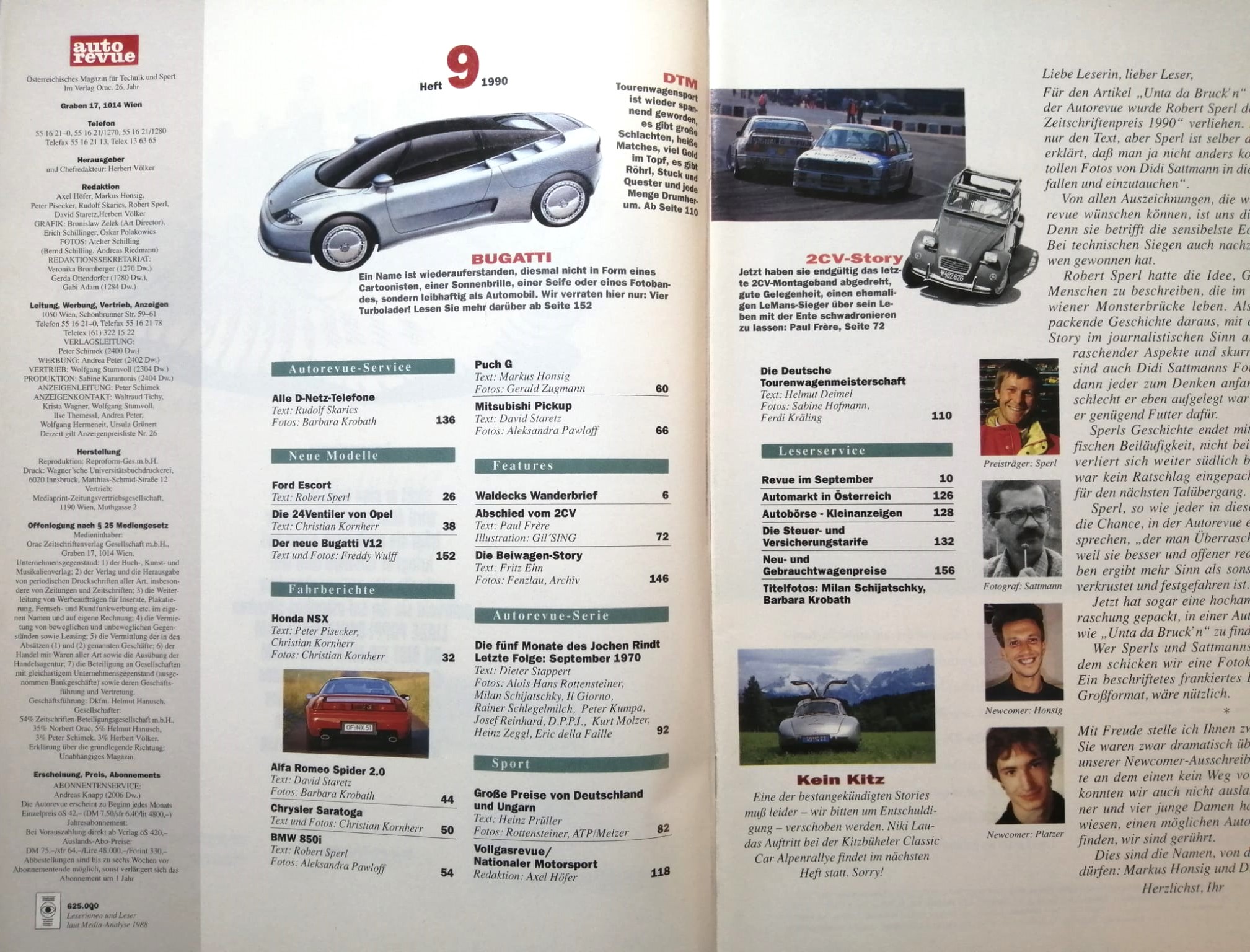 alte Zeitschrift Magazin Heft Auto Revue, 09/1990, Sonderbericht Die fünf Monate des Jochen Rindt (15 Seiten), Gold Leaf Lotus72, Formel 1 Grand Prix 1970