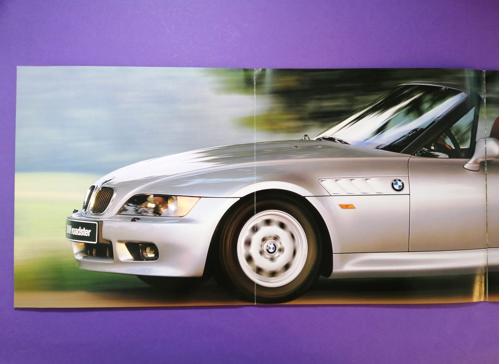 RARITÄT! altes großes Original Autoprospekt, BMW Z3 Roadster Cabrio, aus dem Jahr 1995, James Bond 007 Golden Eye, Pierce Brosnan