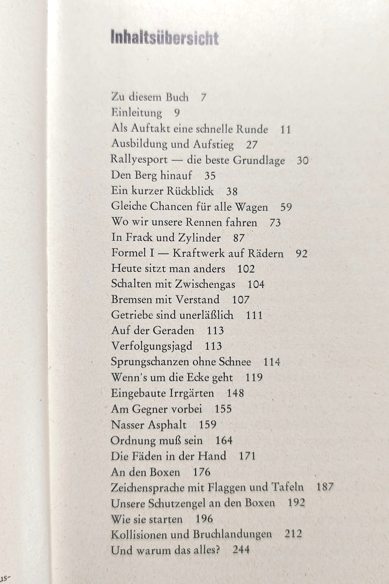 RARITÄT! seltenes altes Buch, Beruf Rennfahrer, Vom sportlichen Fahrer zum Meister im Cockpit.