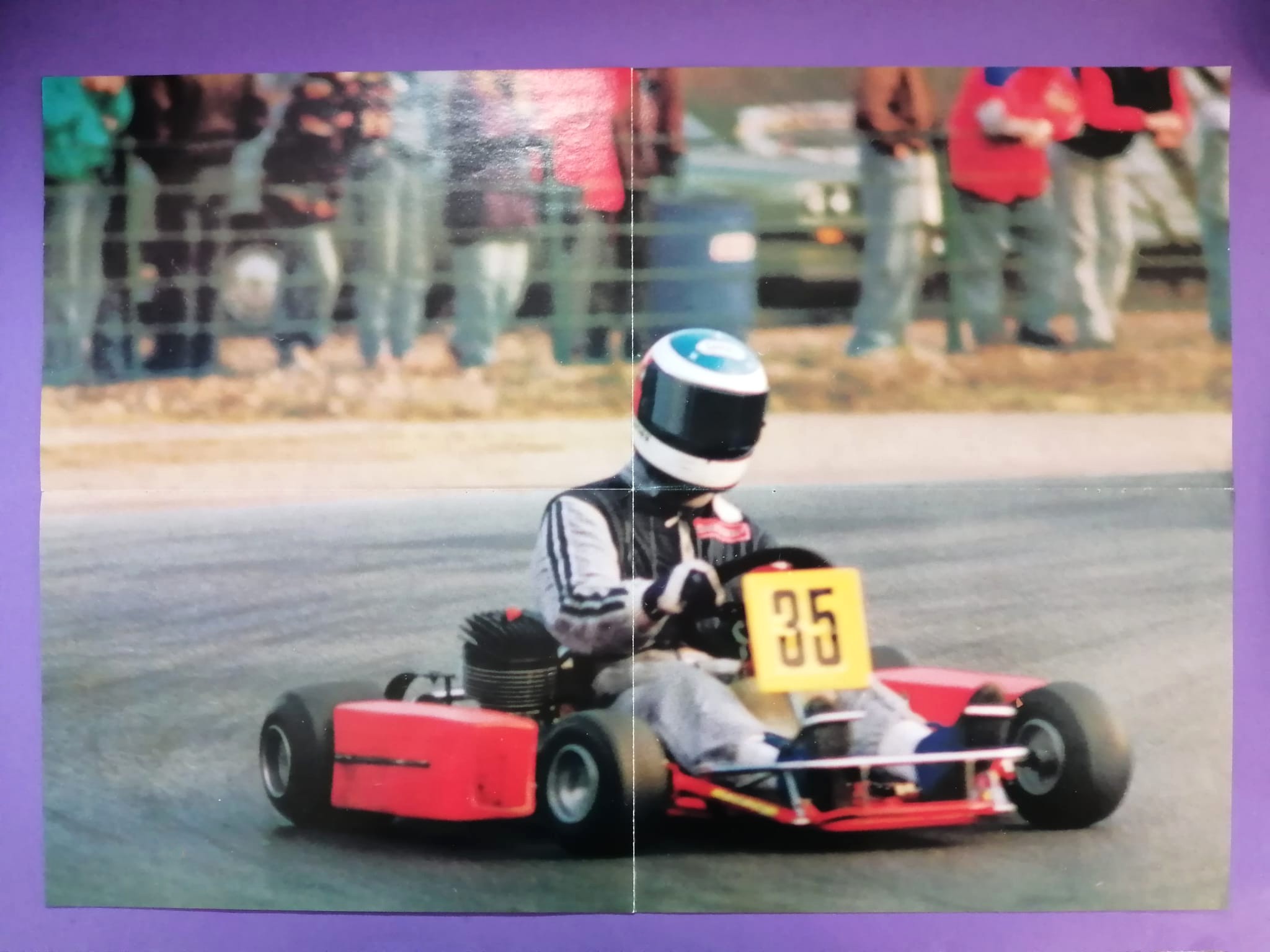 altes Doppelposter Michael Schumacher, Benetton Ford, Formel 1 Grand Prix Weltmeister 1994, 42x59cm