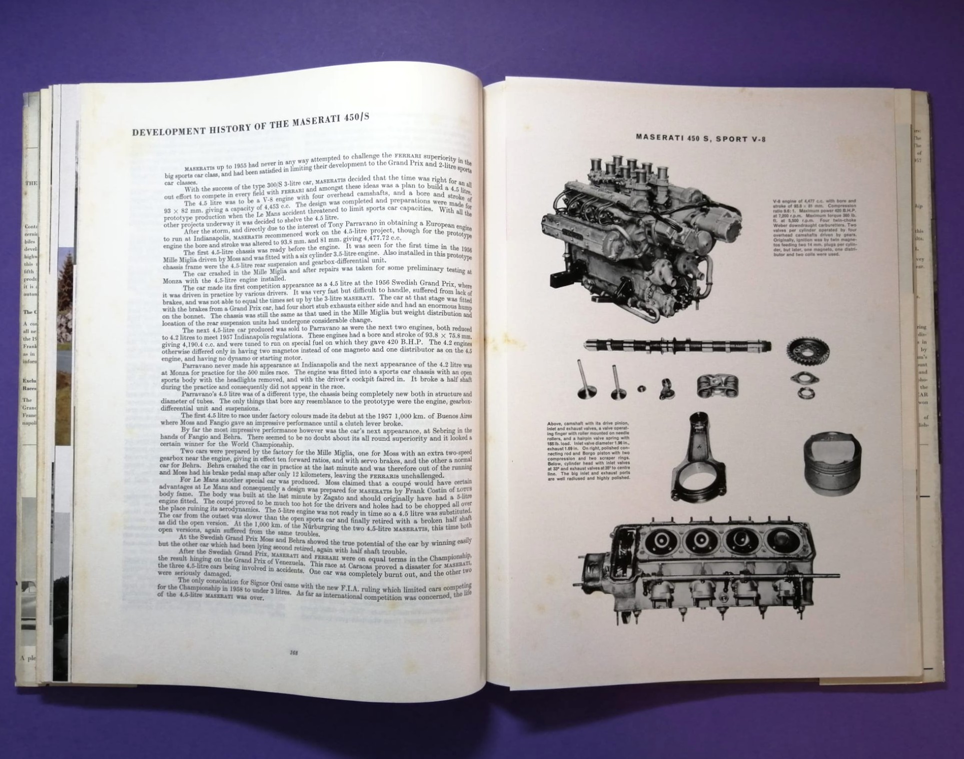 RARITÄT! sehr altes Buch, Automobile Year 1958 Edition Nr.5, Rennsaison 1957, Borgward, Porsche 356, Maserati 450S,.. Formel 1, LeMans, Mille Miglia, Gaisberg,.. Vanwall, Jaguar F-Type,.. ENGLISCH!