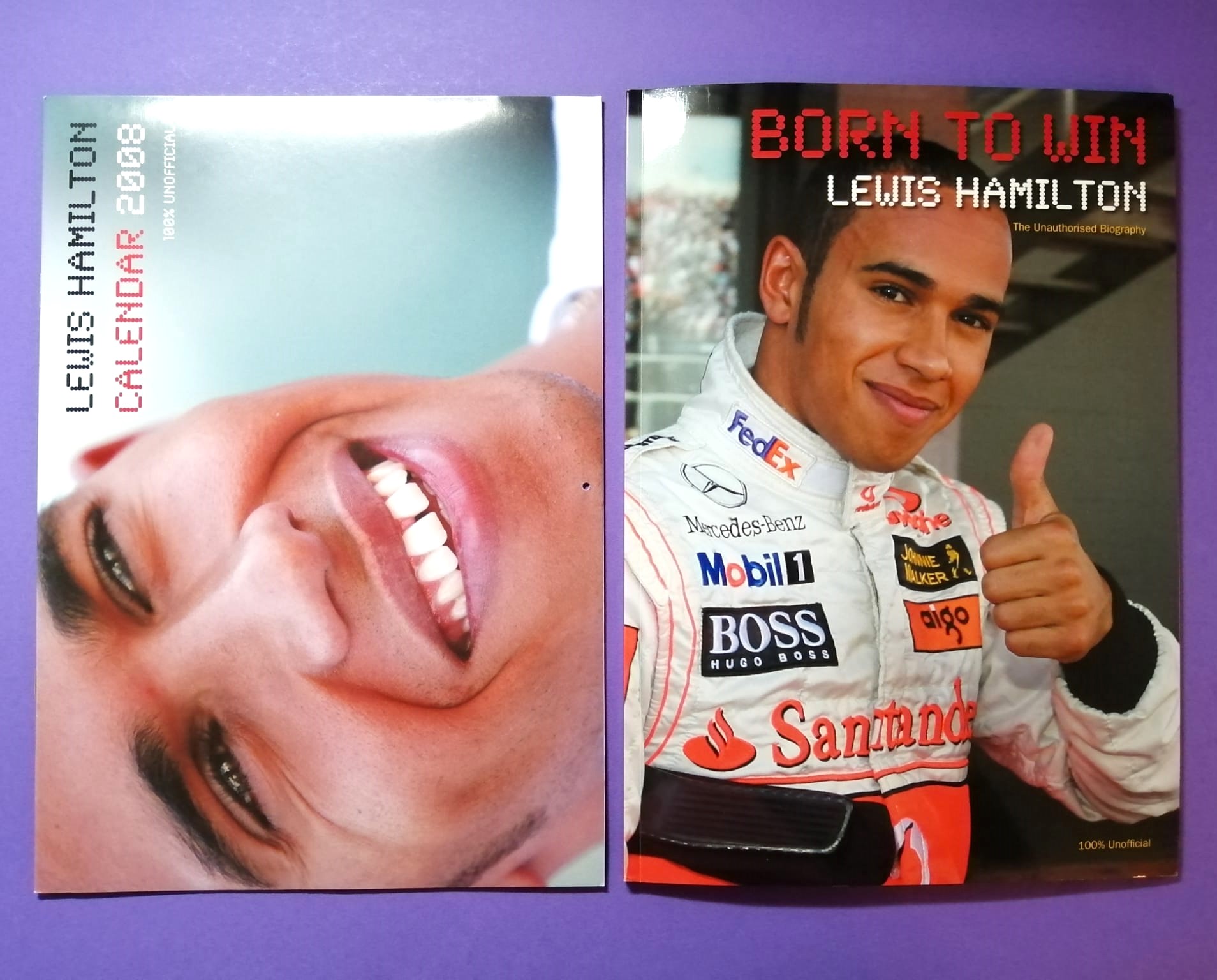 Magazin, Zeitschrift, NEU, Lewis Hamilton, Born to Win, Formel 1 Grand Prix Weltmeister, McLaren Mercedes, mit Kalender 2008, Englisch!