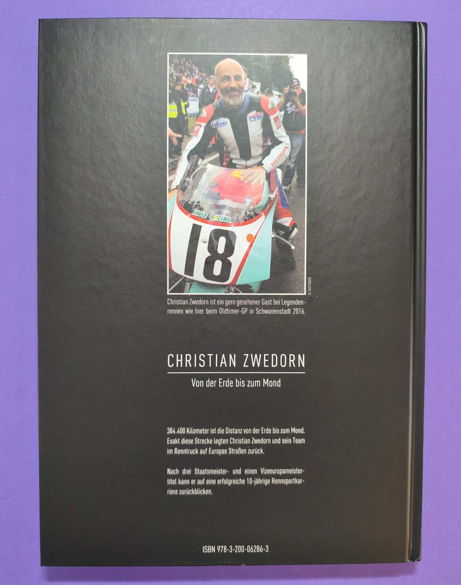 Buch, Legenden des Motorradsports, Christian Zwedorn, Von der Erde bis zum Mond, Honda Cup 