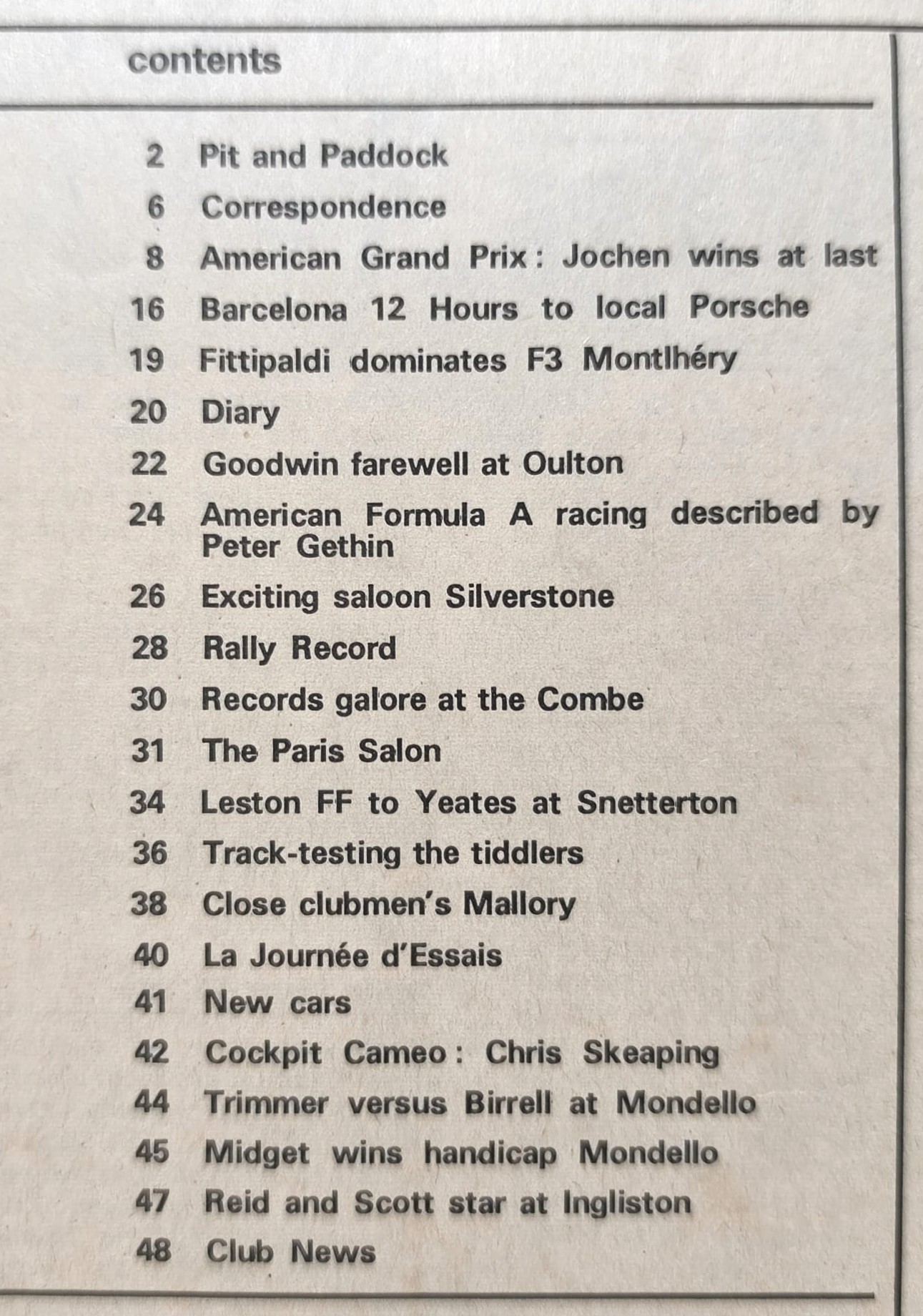 alte Zeitschrift Magazin Heft Autosport, 9. Oktober 1969, Jochen Rindt, Lotus72, Erster Formel 1 Grand Prix Sieg, USA Watkins Glen,.. Englisch!
