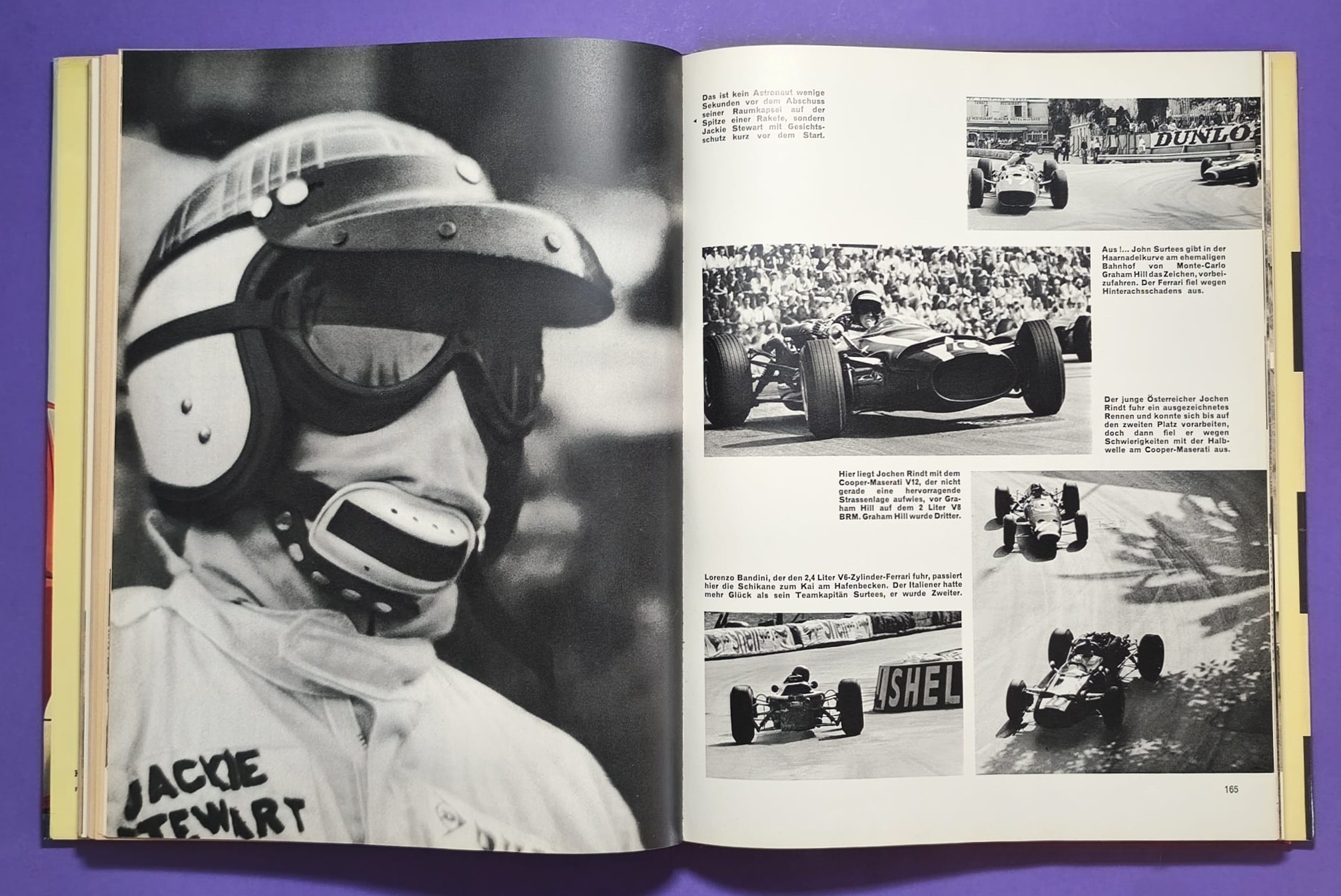 altes Buch, Auto Jahr 1966-1967, Nr. 14, Ferrari, Ford GT40, Porsche, Lamborghini Miura,.. Formel 1, LeMans, Rallye, Mille Miglia,.. Jochen Rindt, Brabham, Clark, Hill,.. 
