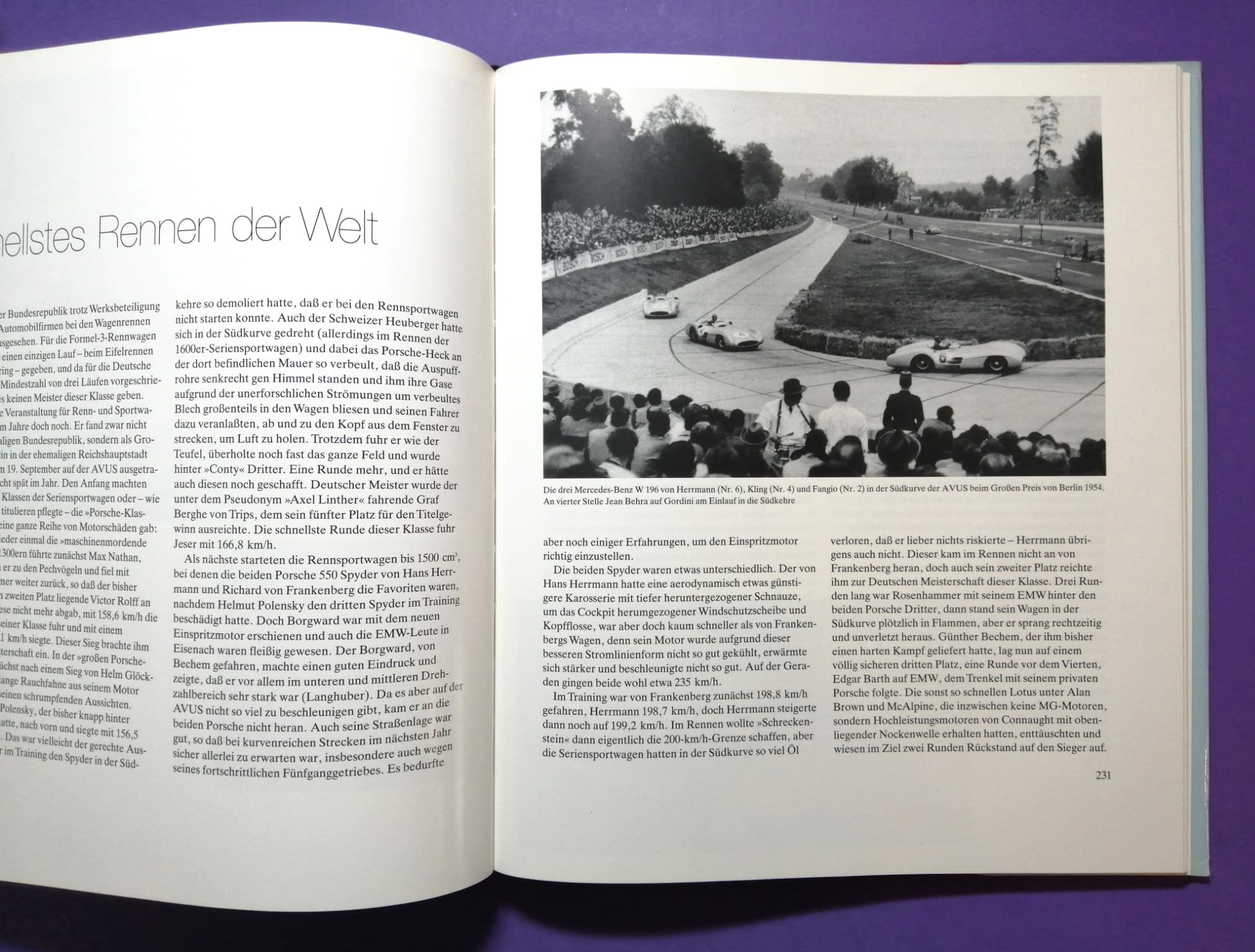 altes Buch, Motorsport in Deutschland 1945-1955, Formel 1.., Avus, Nürburgring, Hockenheim, Mercedes, Porsche, Veritas,... 286 Seiten